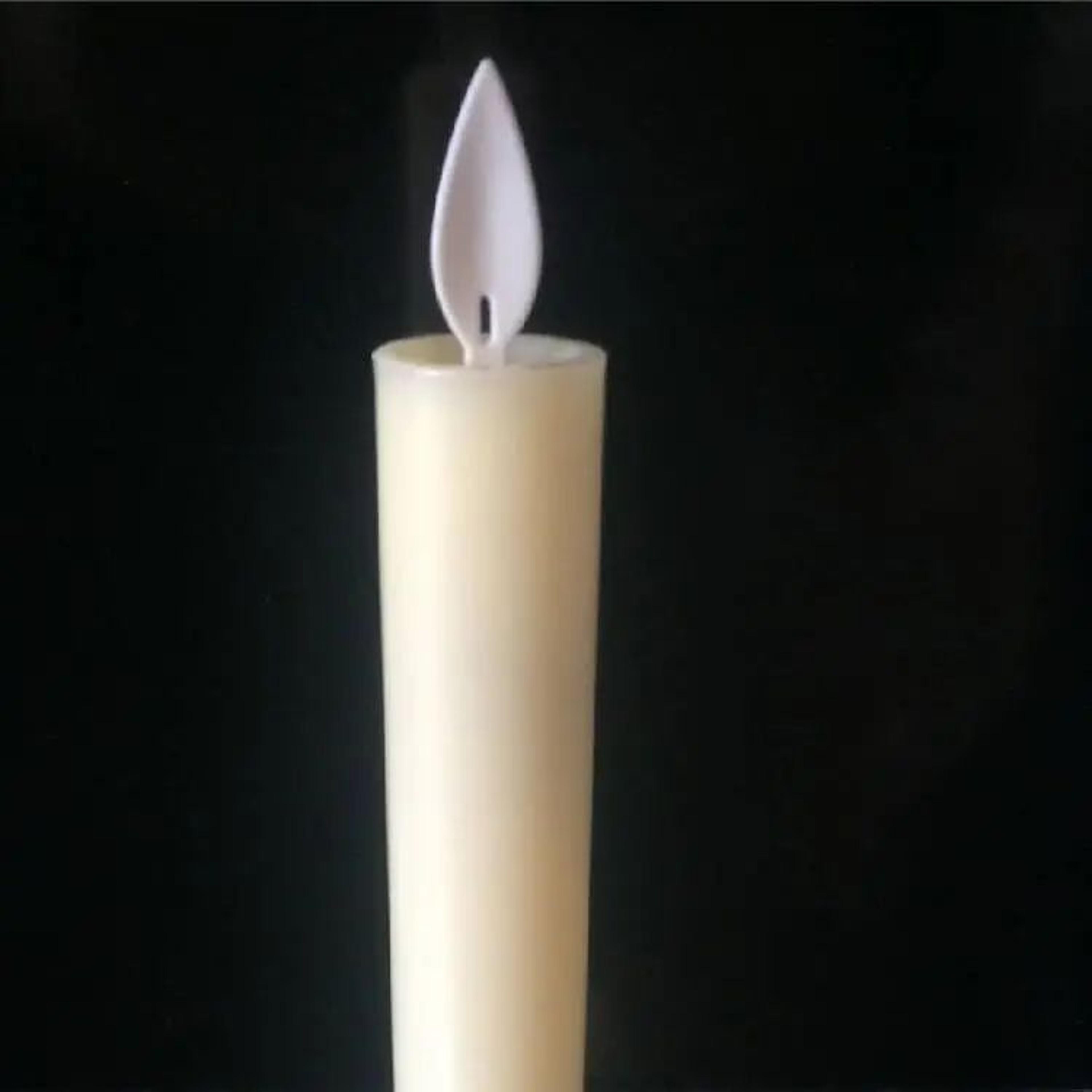 Remote Control LED Taper Candle With Moving Flame 2