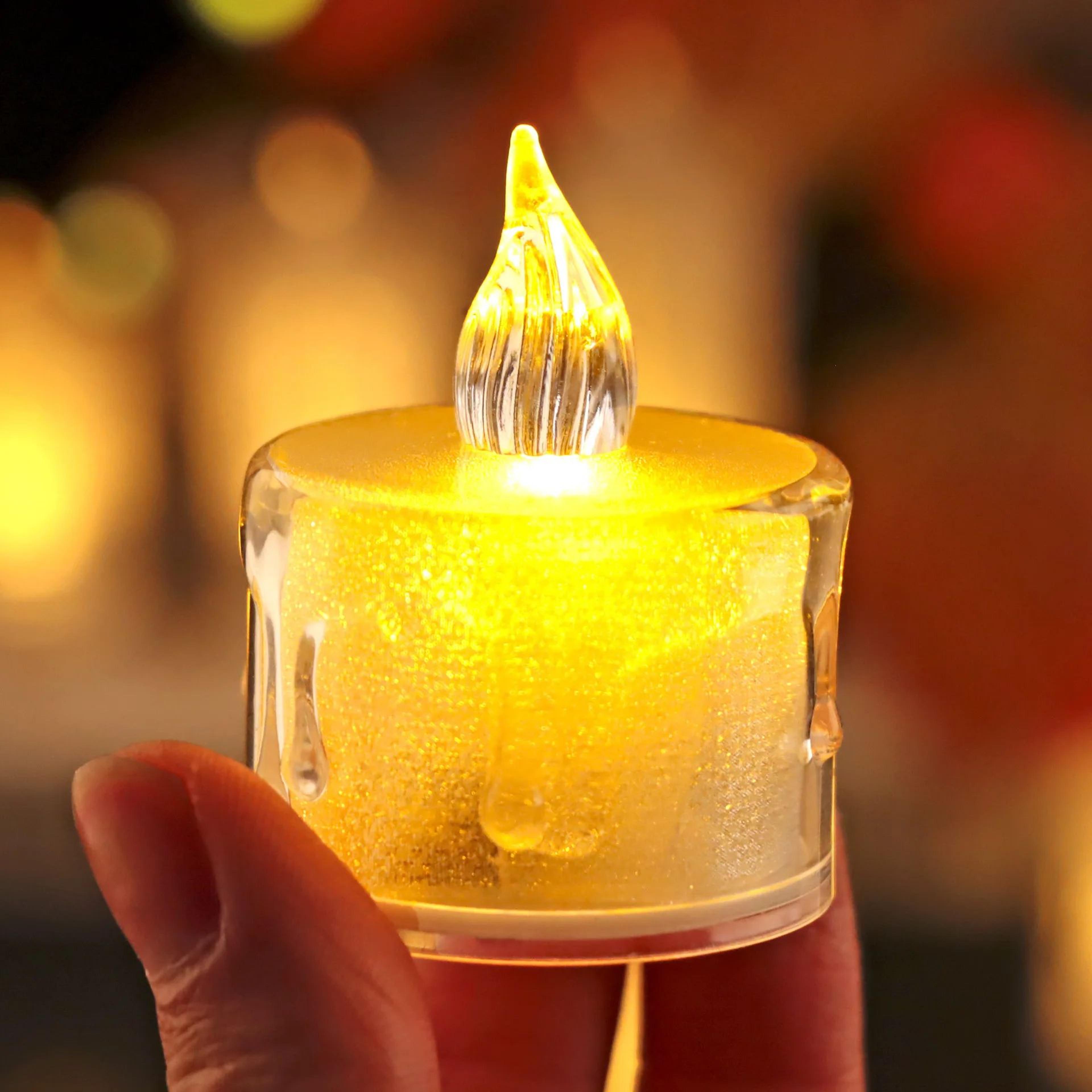 Crystal LED Flameless Candle Mini Night Light 1