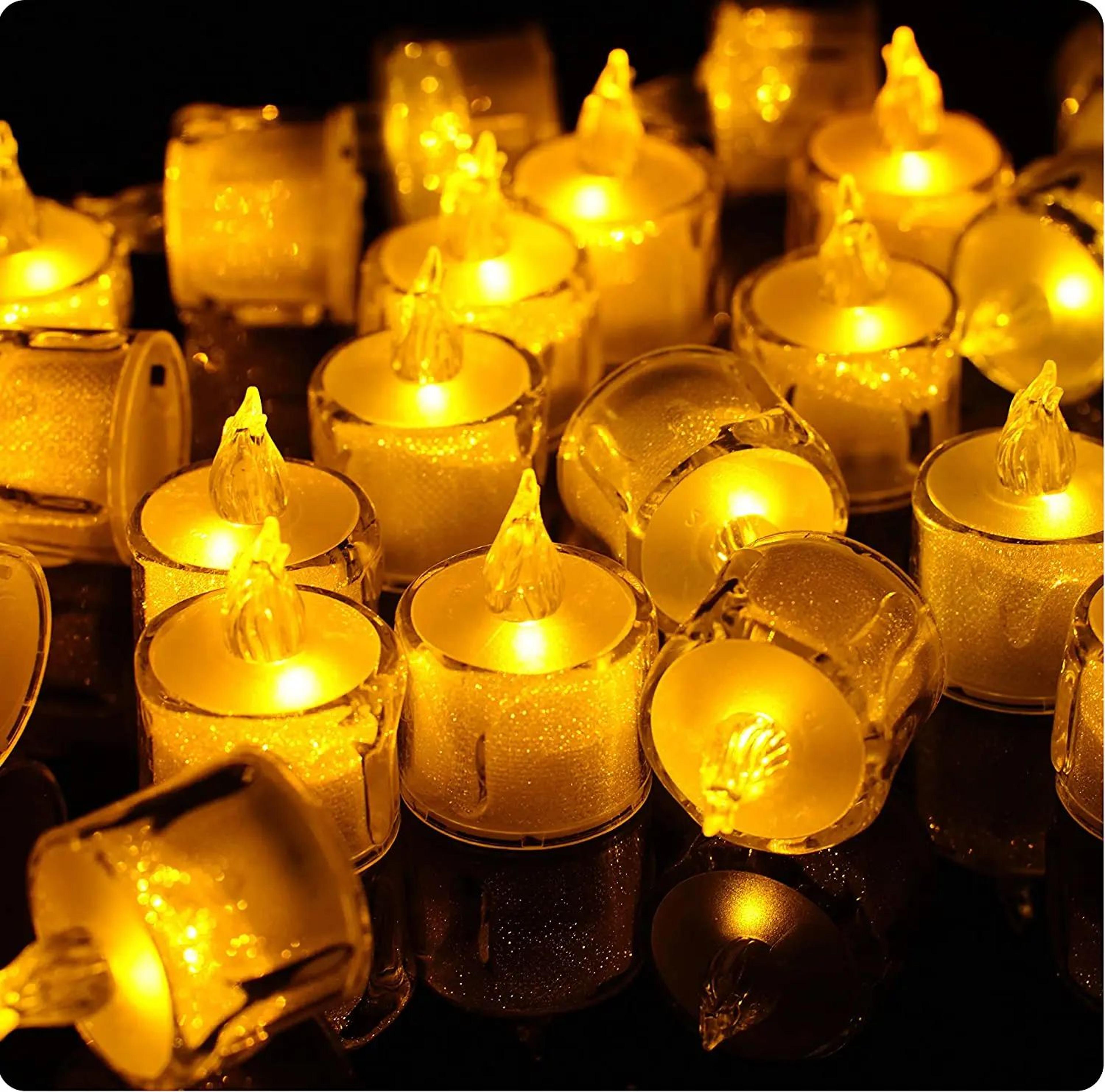 Crystal LED Flameless Candle Mini Night Light 6
