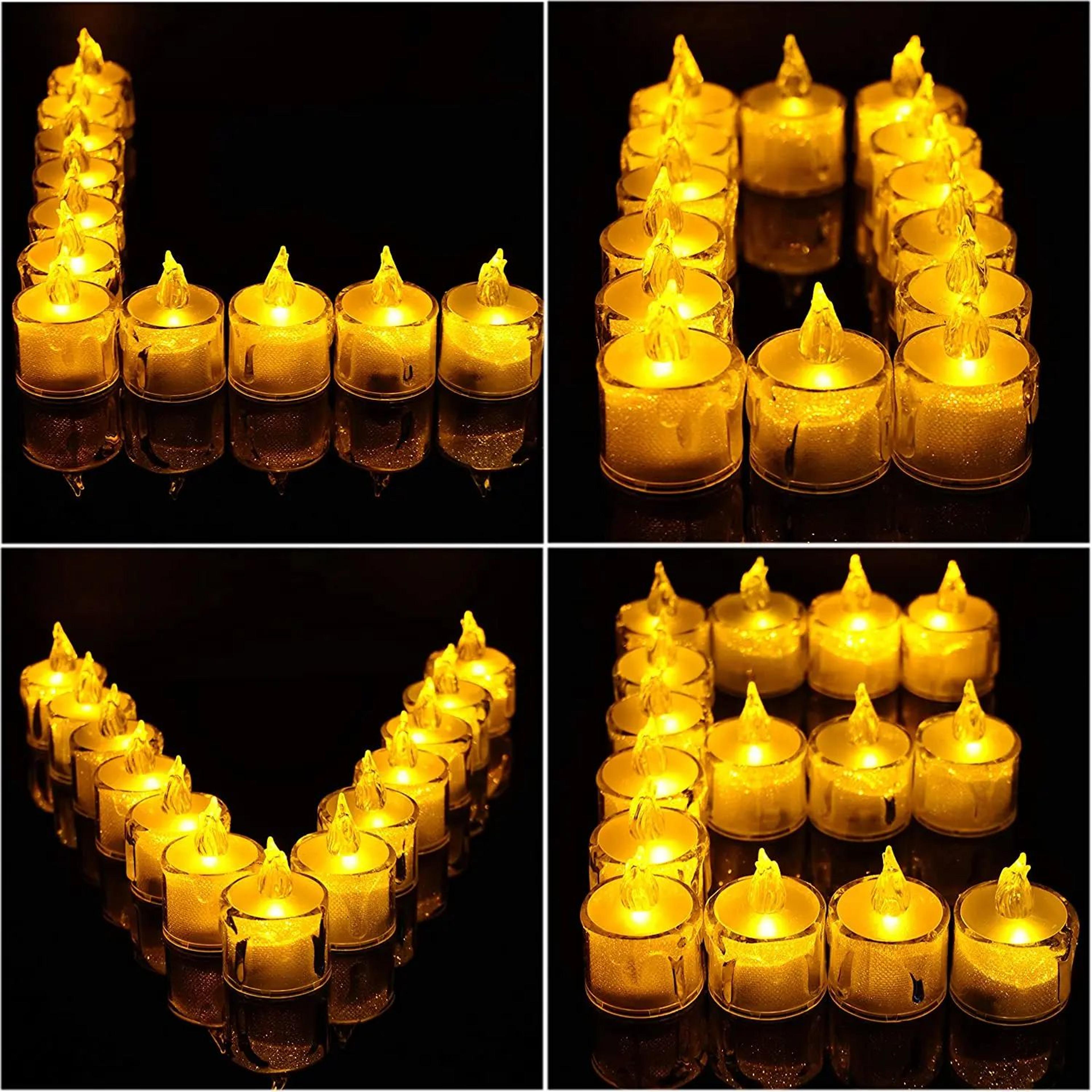 Crystal LED Flameless Candle Mini Night Light 8
