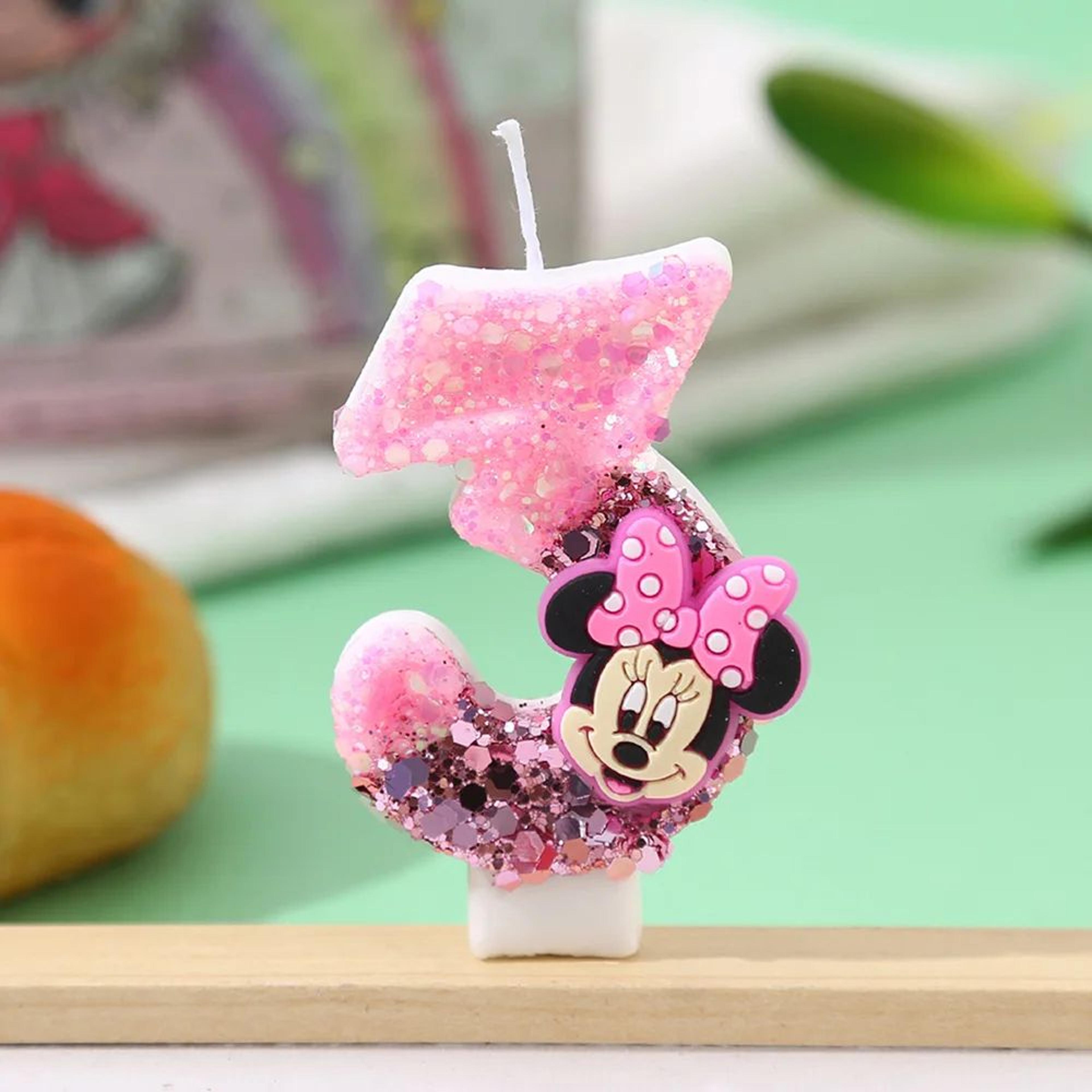 Cartoon Sequin Number Birthday Candle Cake Topper 0 To 9 7