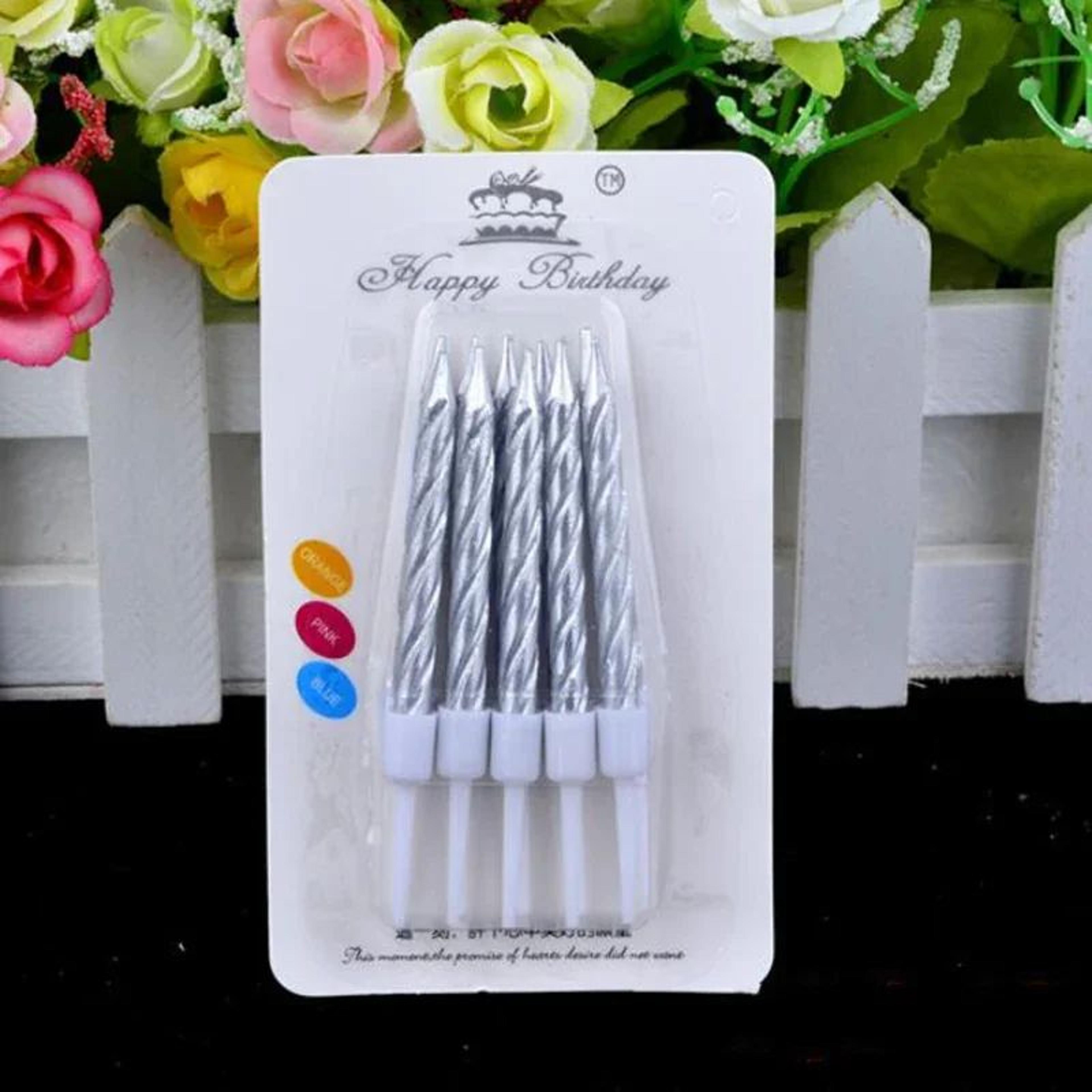 10 Piece Colorful Birthday Cake Candles For Party Cake Decoration 8