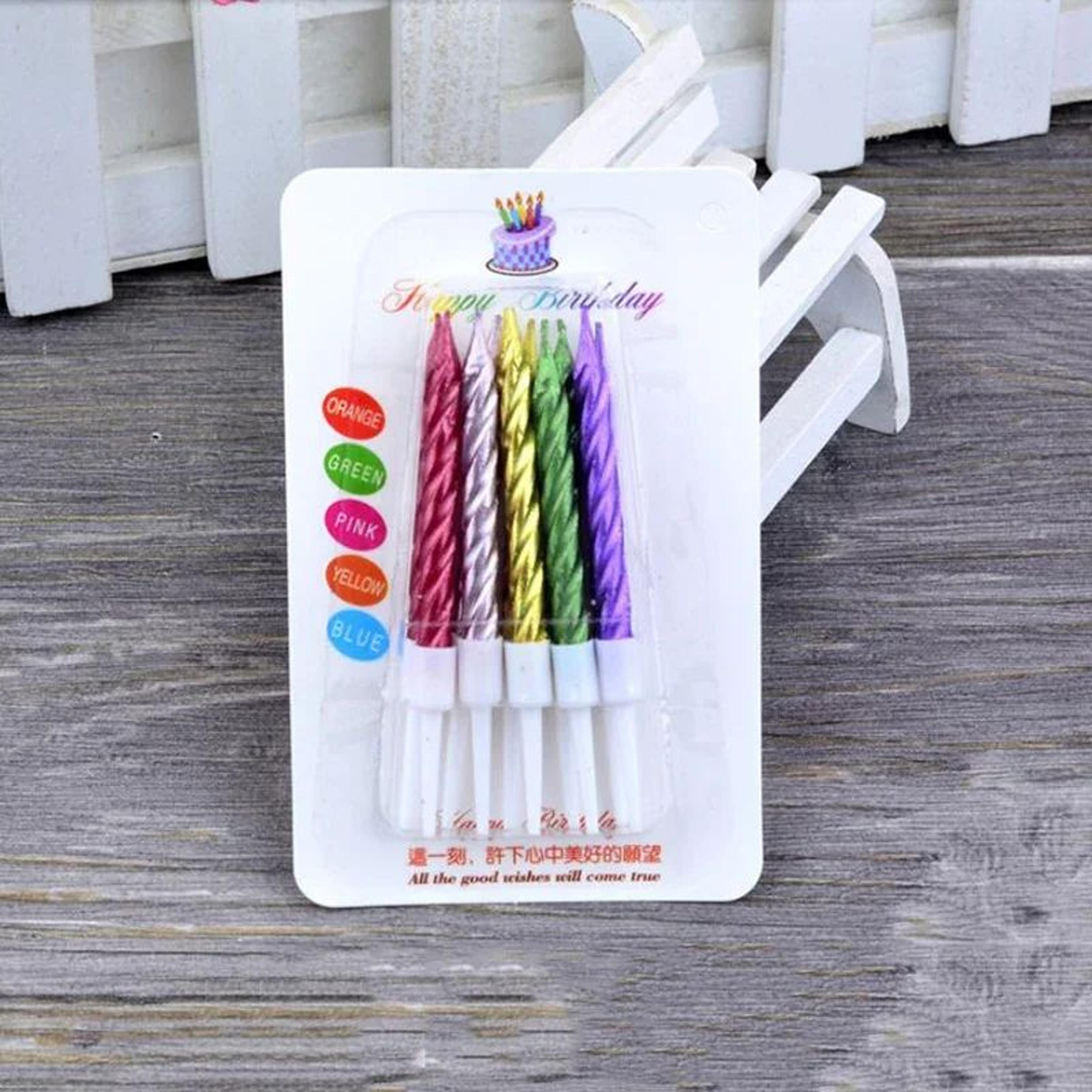 10 Piece Colorful Birthday Cake Candles For Party Cake Decoration 9
