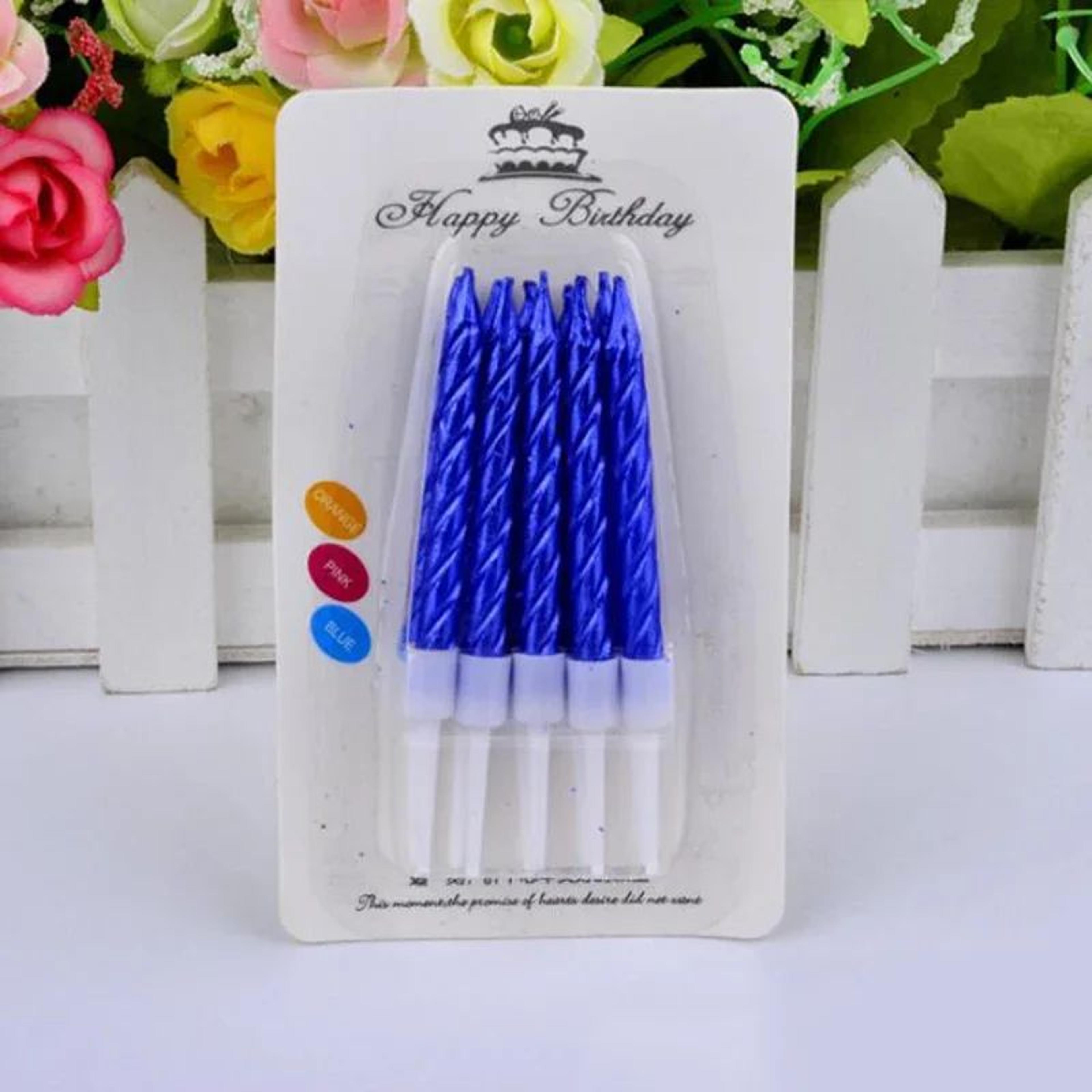 10 Piece Colorful Birthday Cake Candles For Party Cake Decoration 14