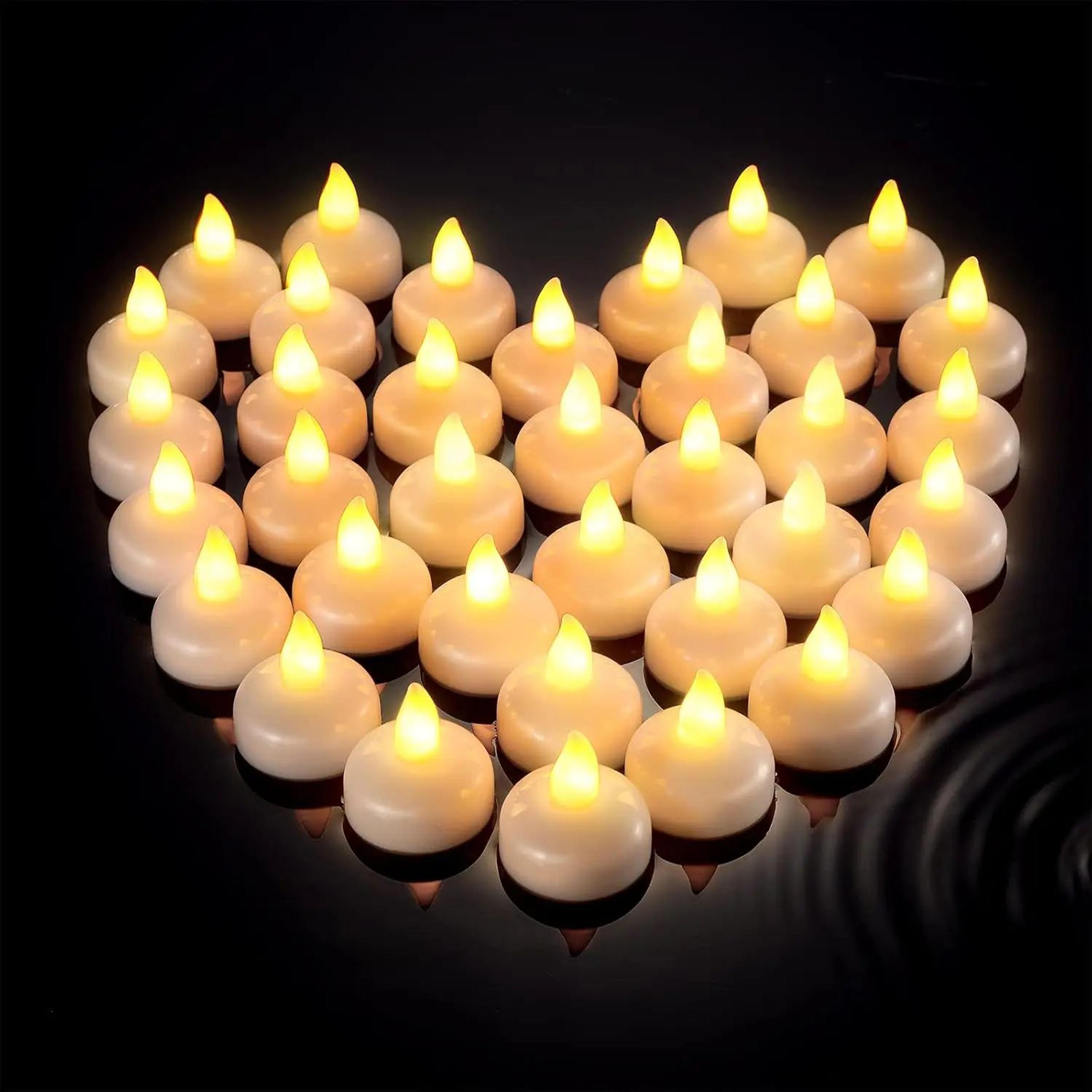 Flameless Floating LED Tealight Candles Waterproof Battery Operated 1