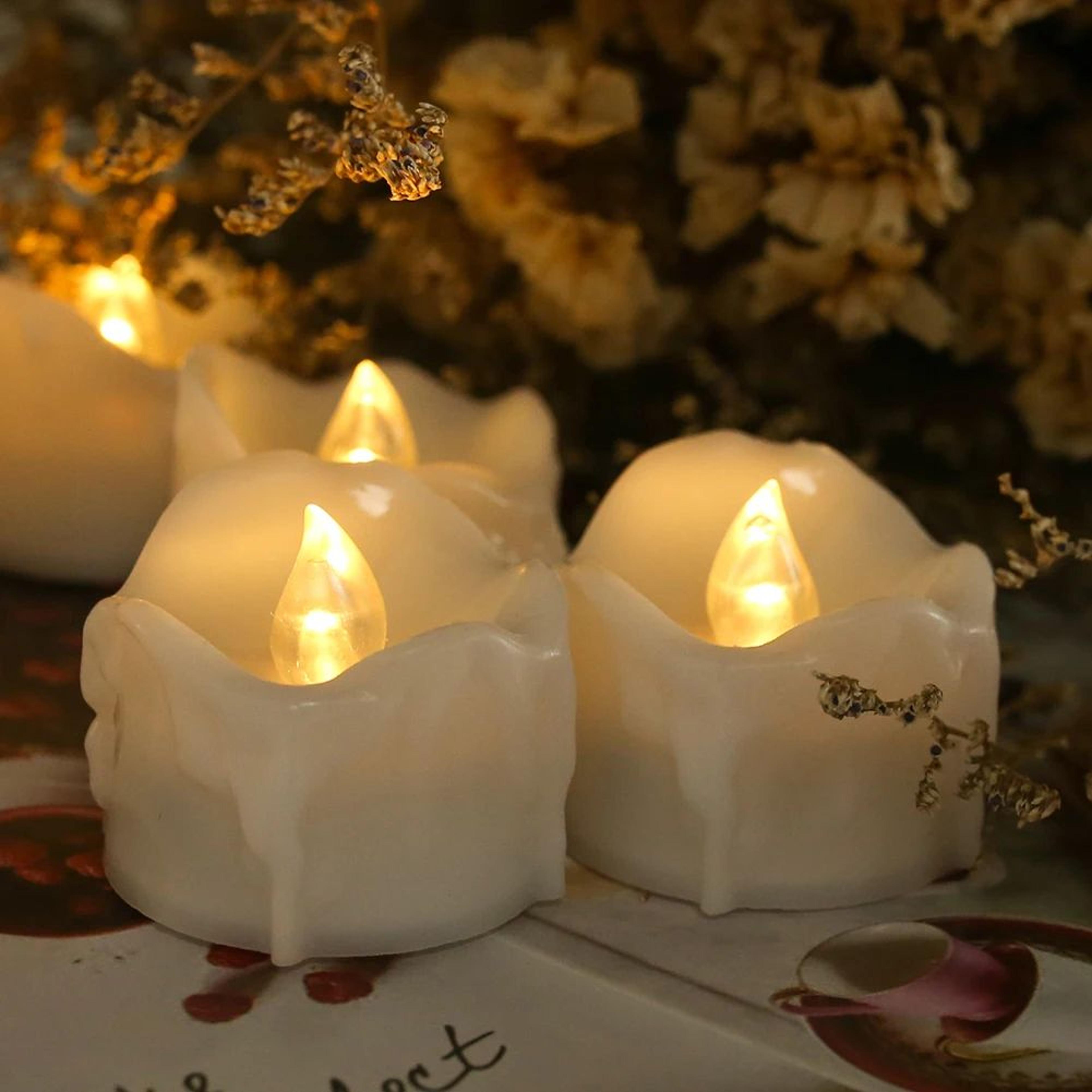 Remote Control LED Tea Light Candles With Timer 1