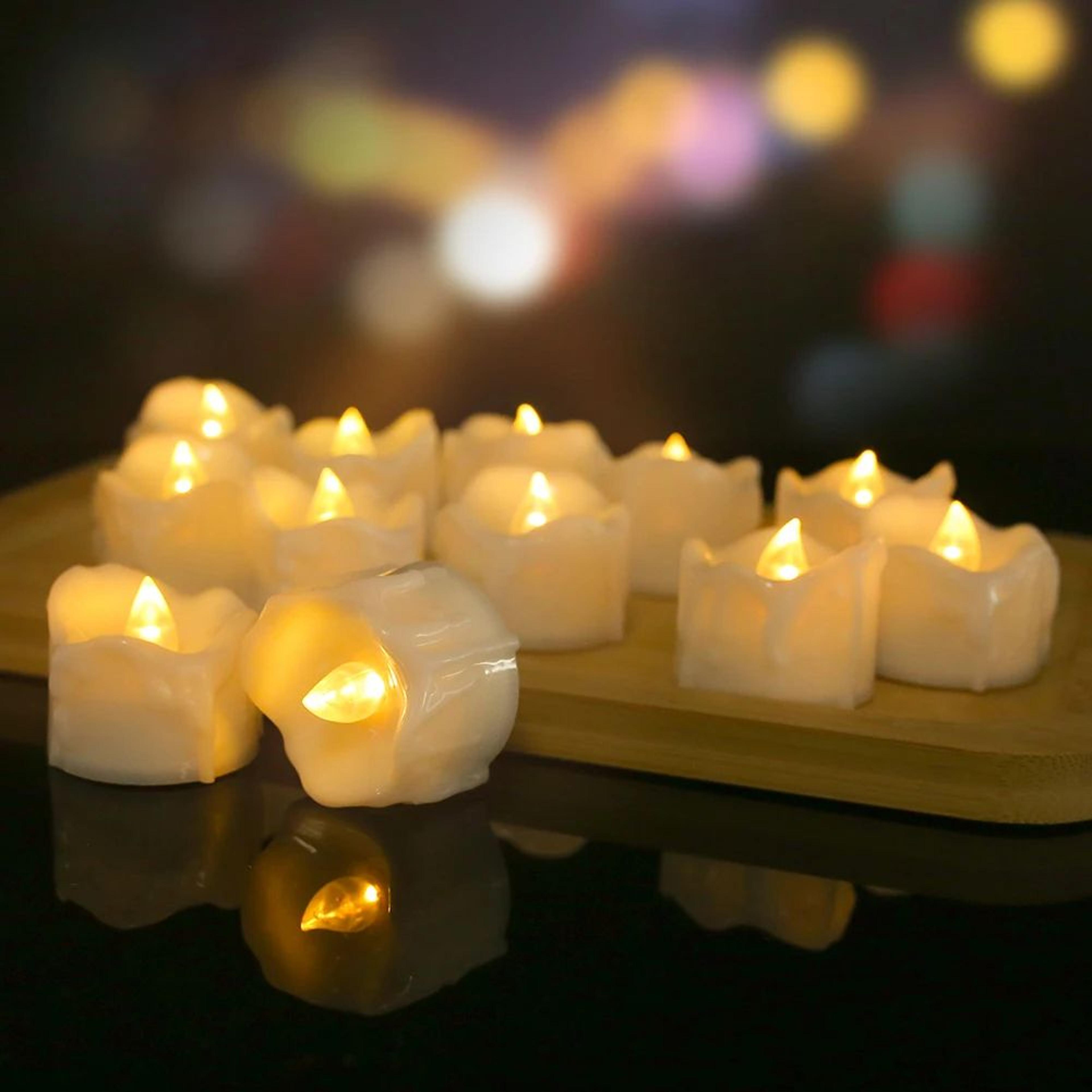 Remote Control LED Tea Light Candles With Timer 10