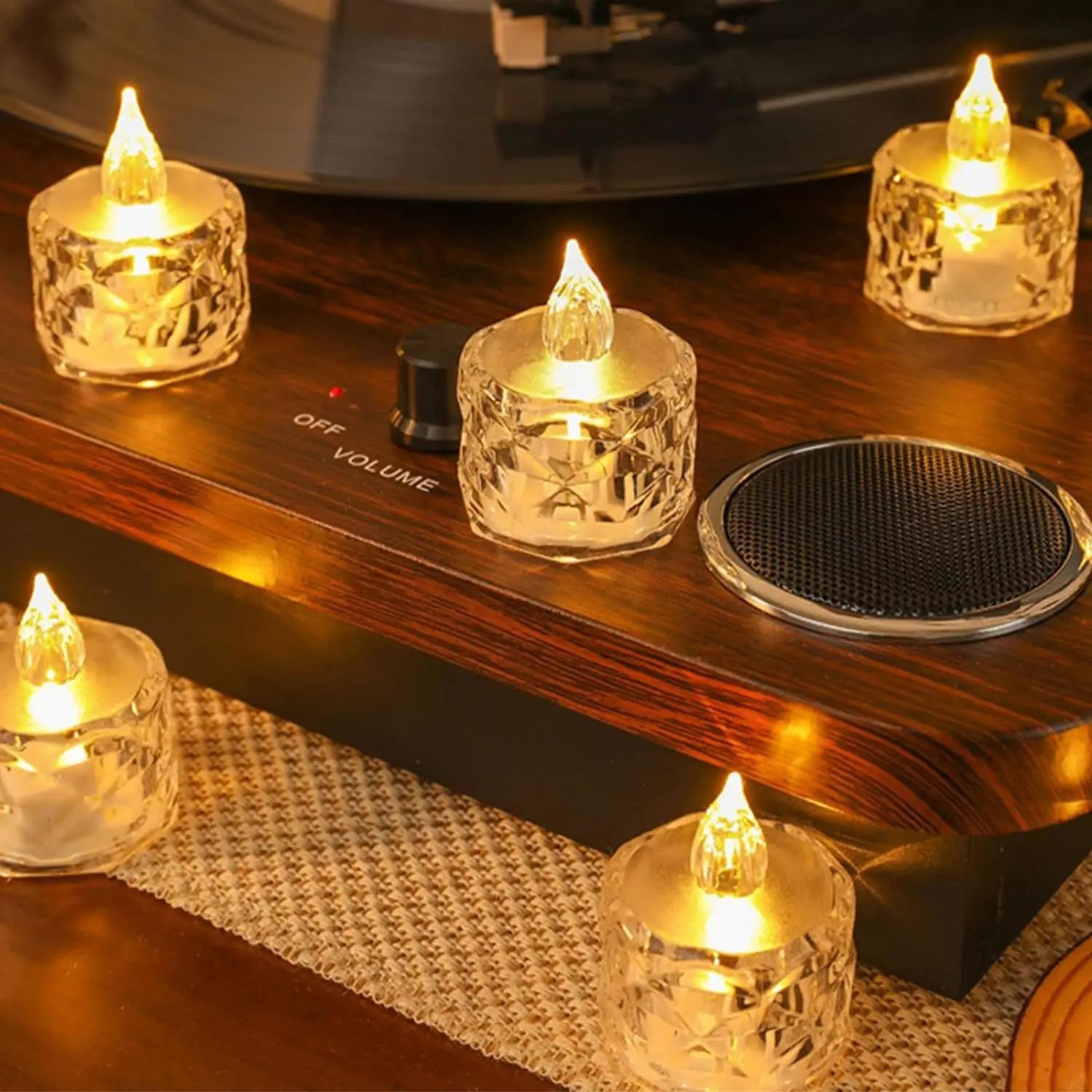 Flameless LED Tea Light Candles Warm White 4