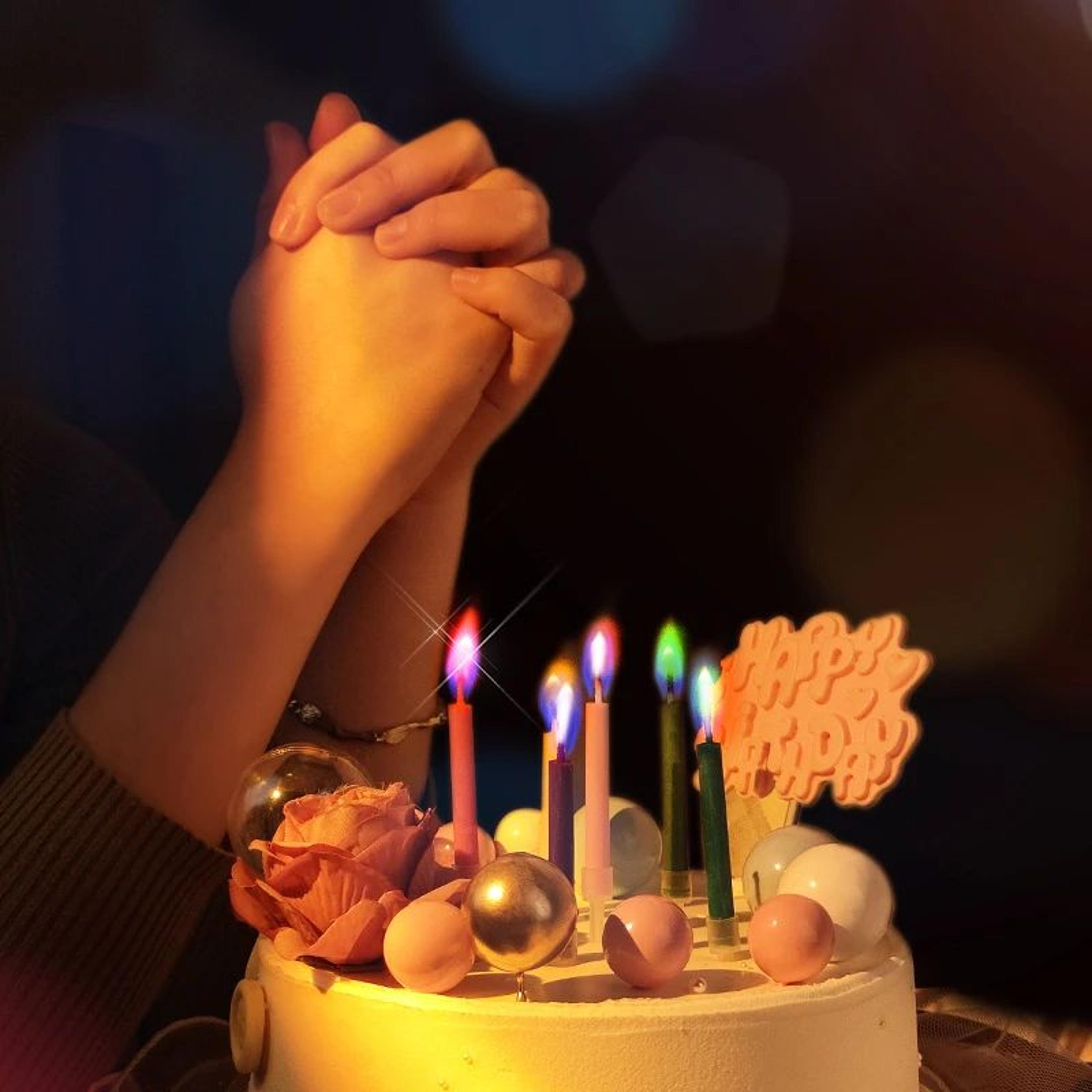 Colorful Flame Birthday Candles Party Celebration Set 2