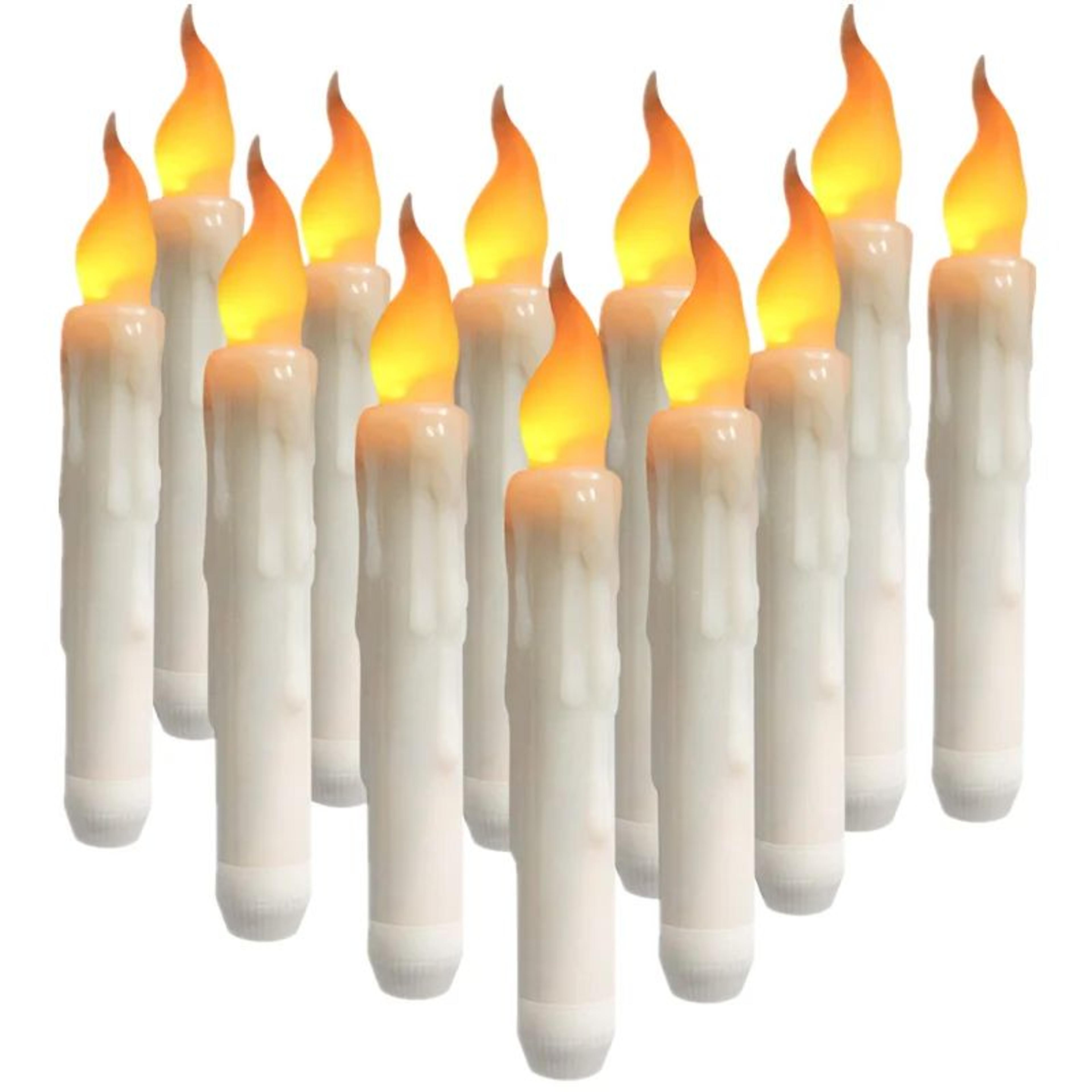 Flameless LED Floating Taper Candles Set For Party Decor 0
