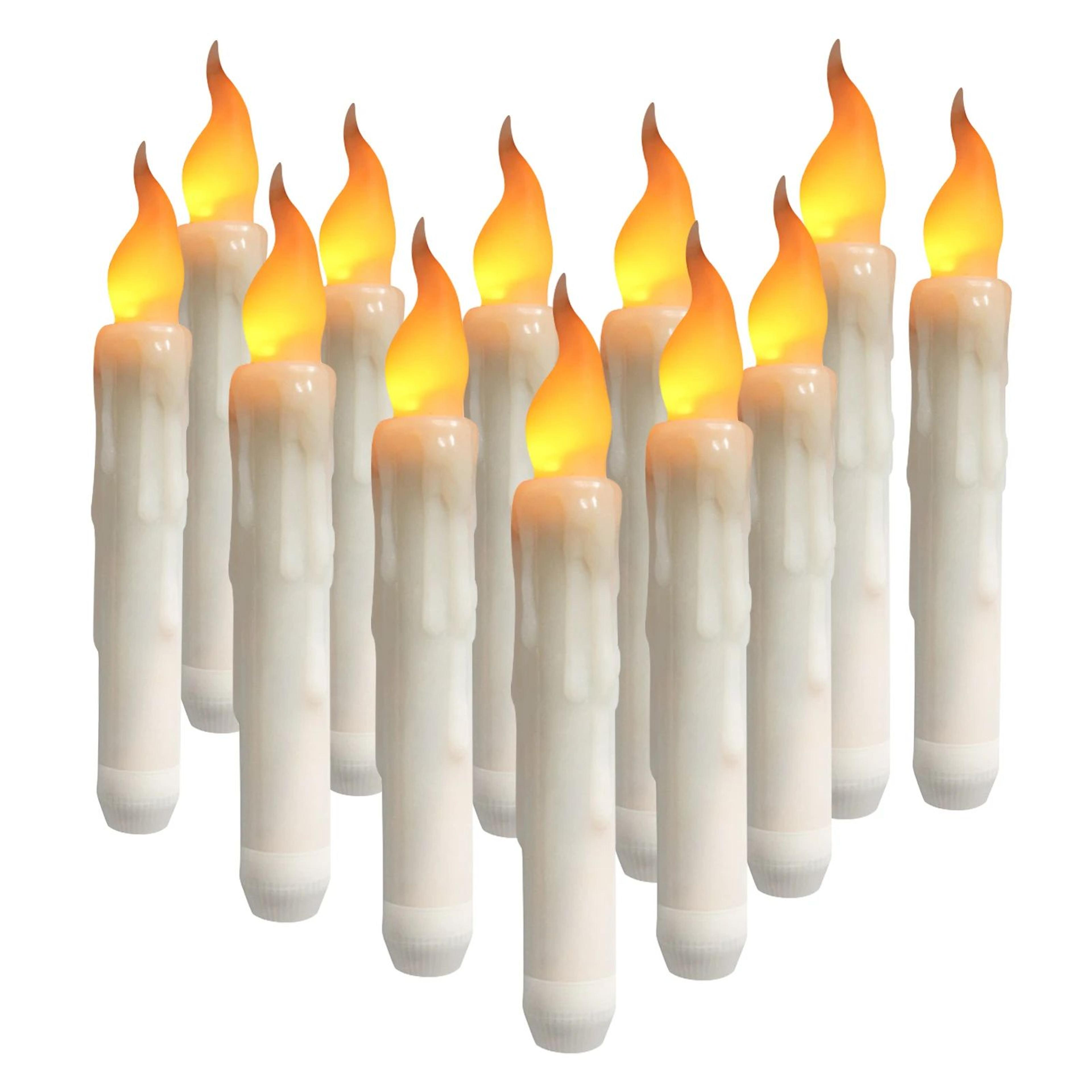 Flameless LED Floating Taper Candles Set For Party Decor 7