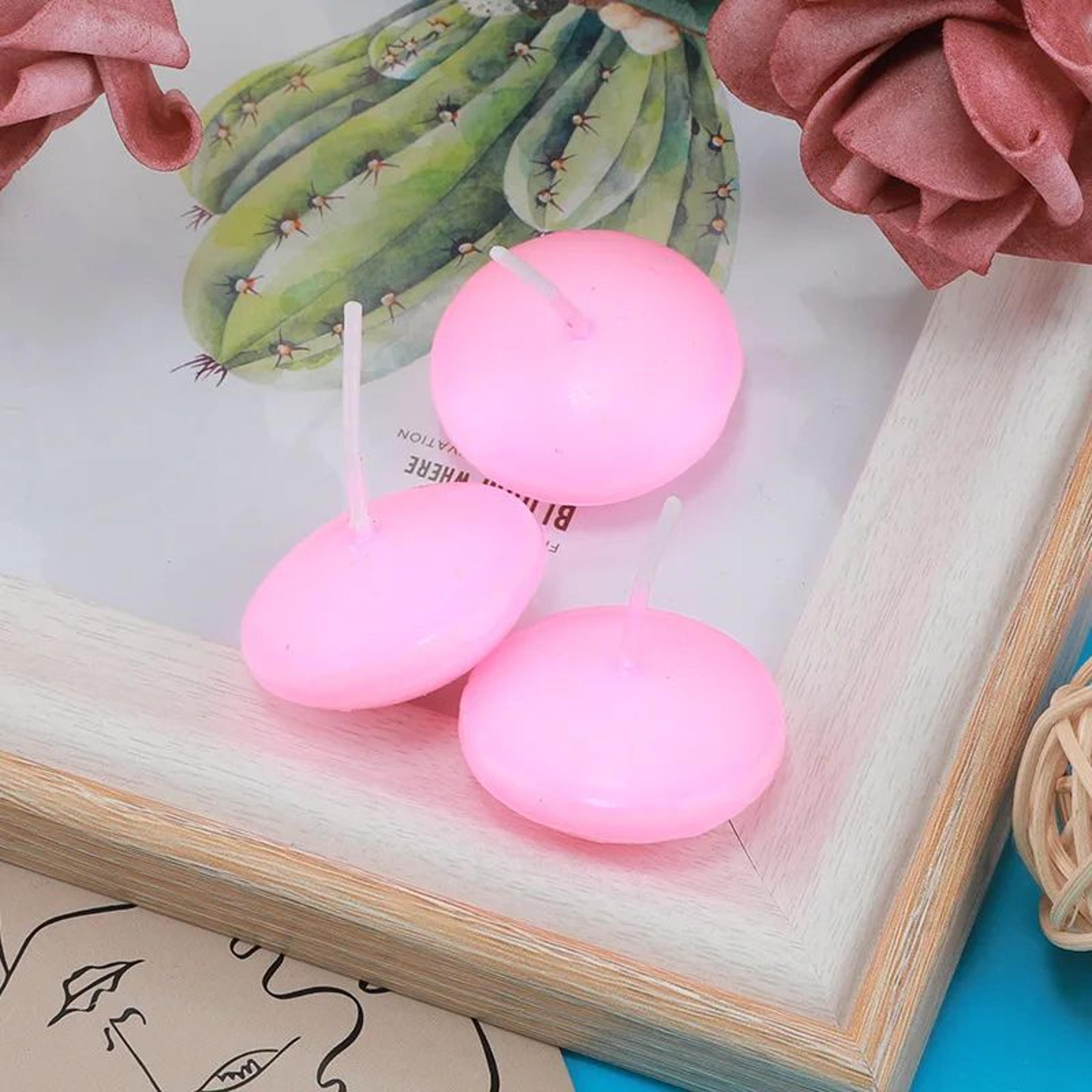 Unscented Floating Disc Candles For Romantic Decor 8