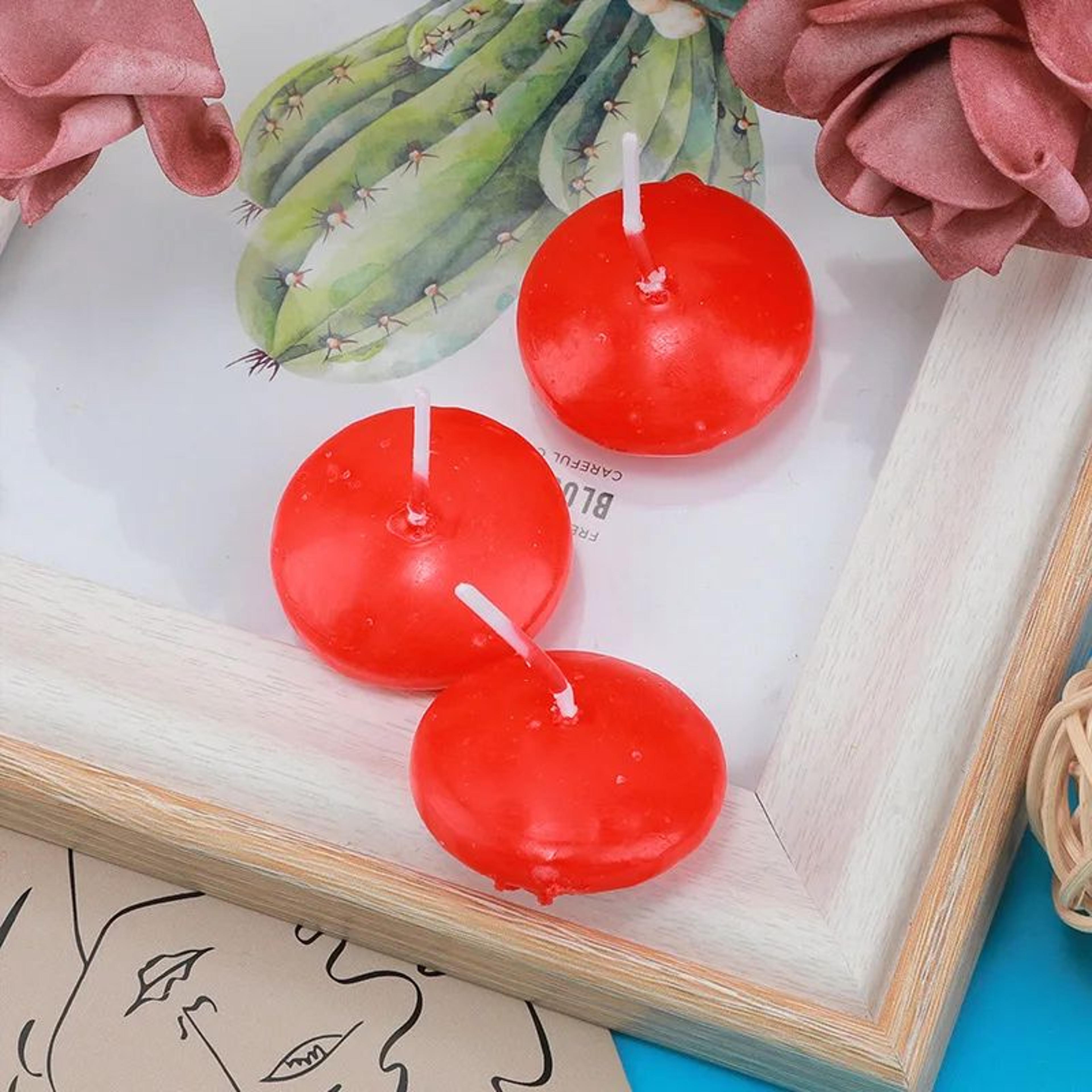Unscented Floating Disc Candles For Romantic Decor 9