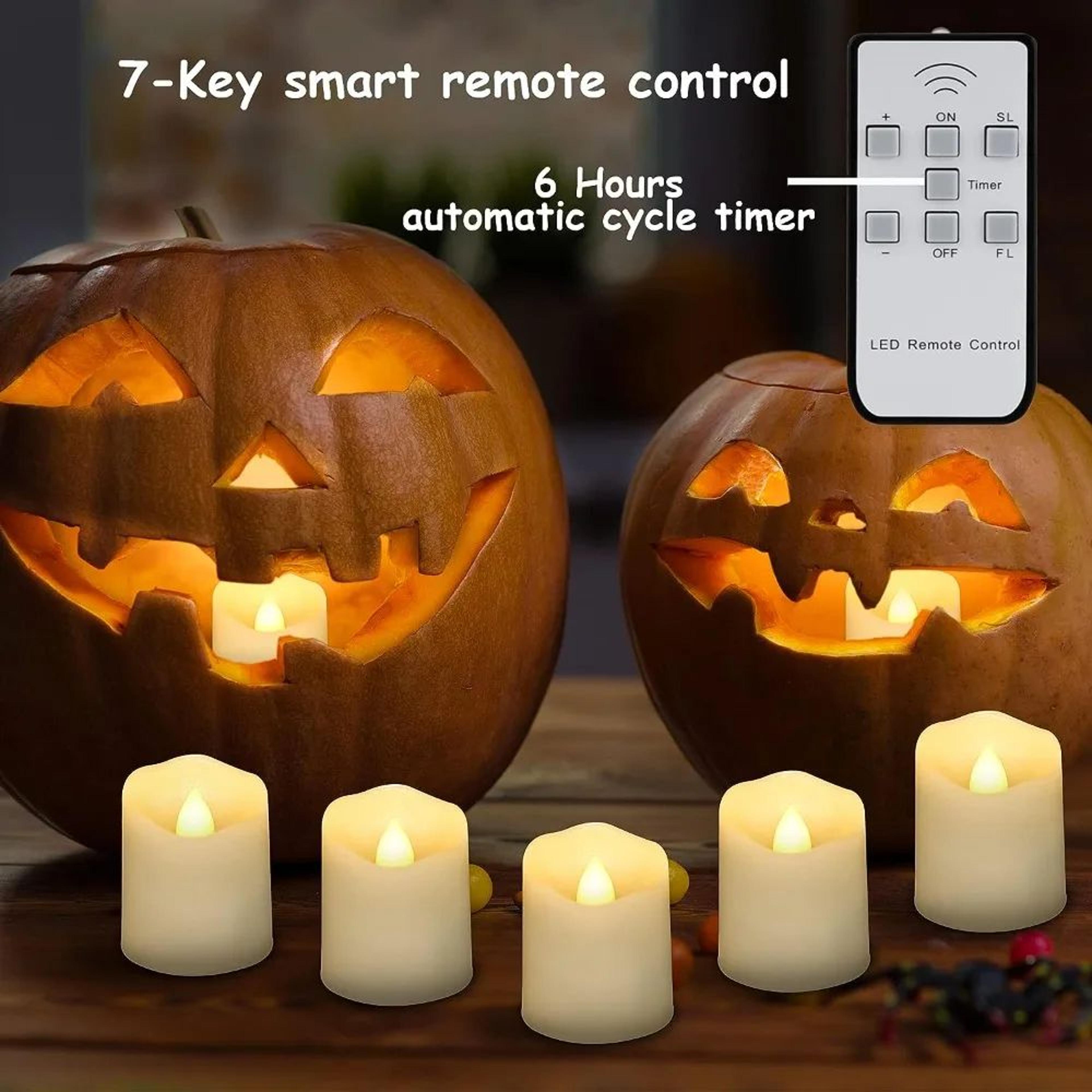 Rechargeable LED Flameless Candles With Remote And Timer 3