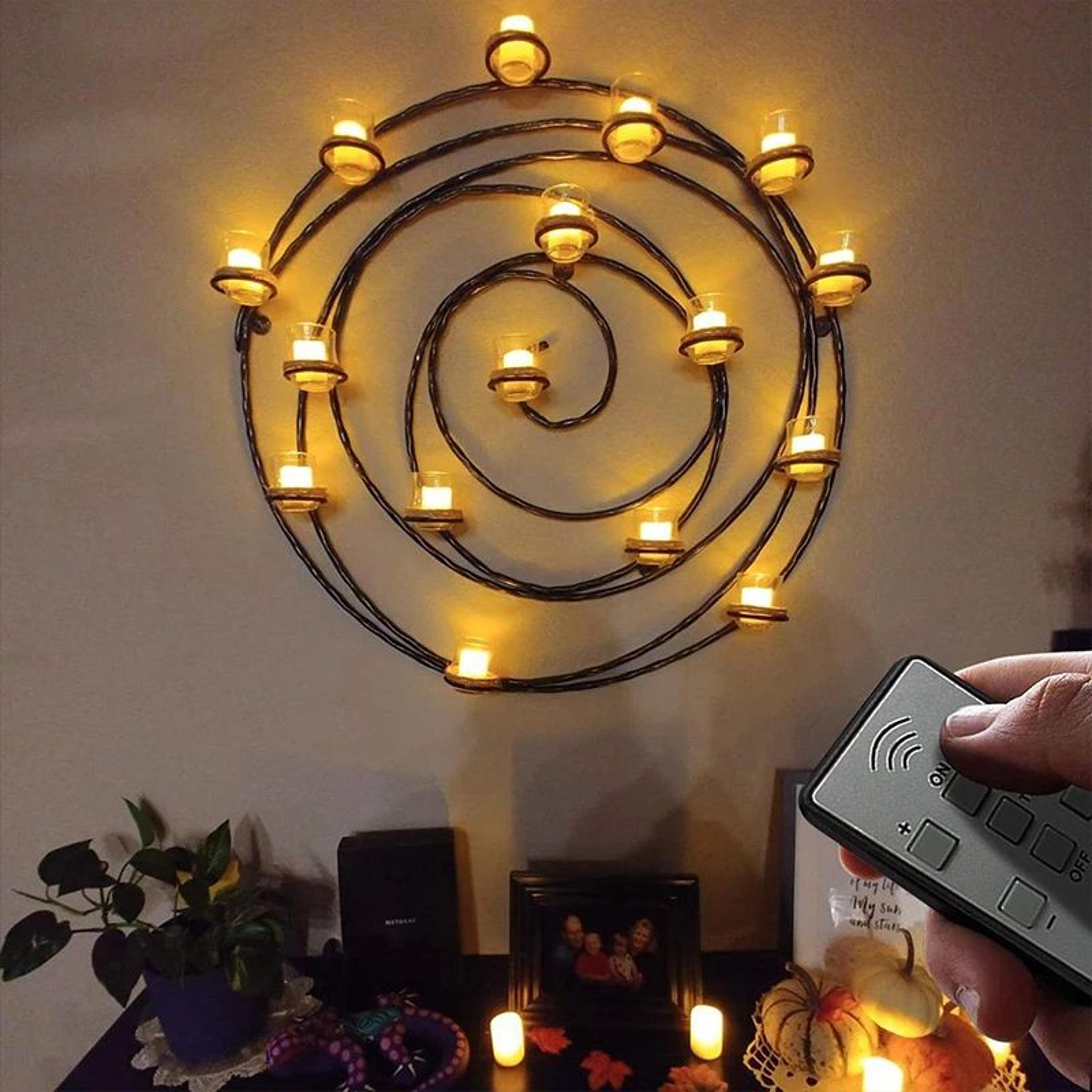 Rechargeable LED Tea Light Candles With Remote And Timer 1