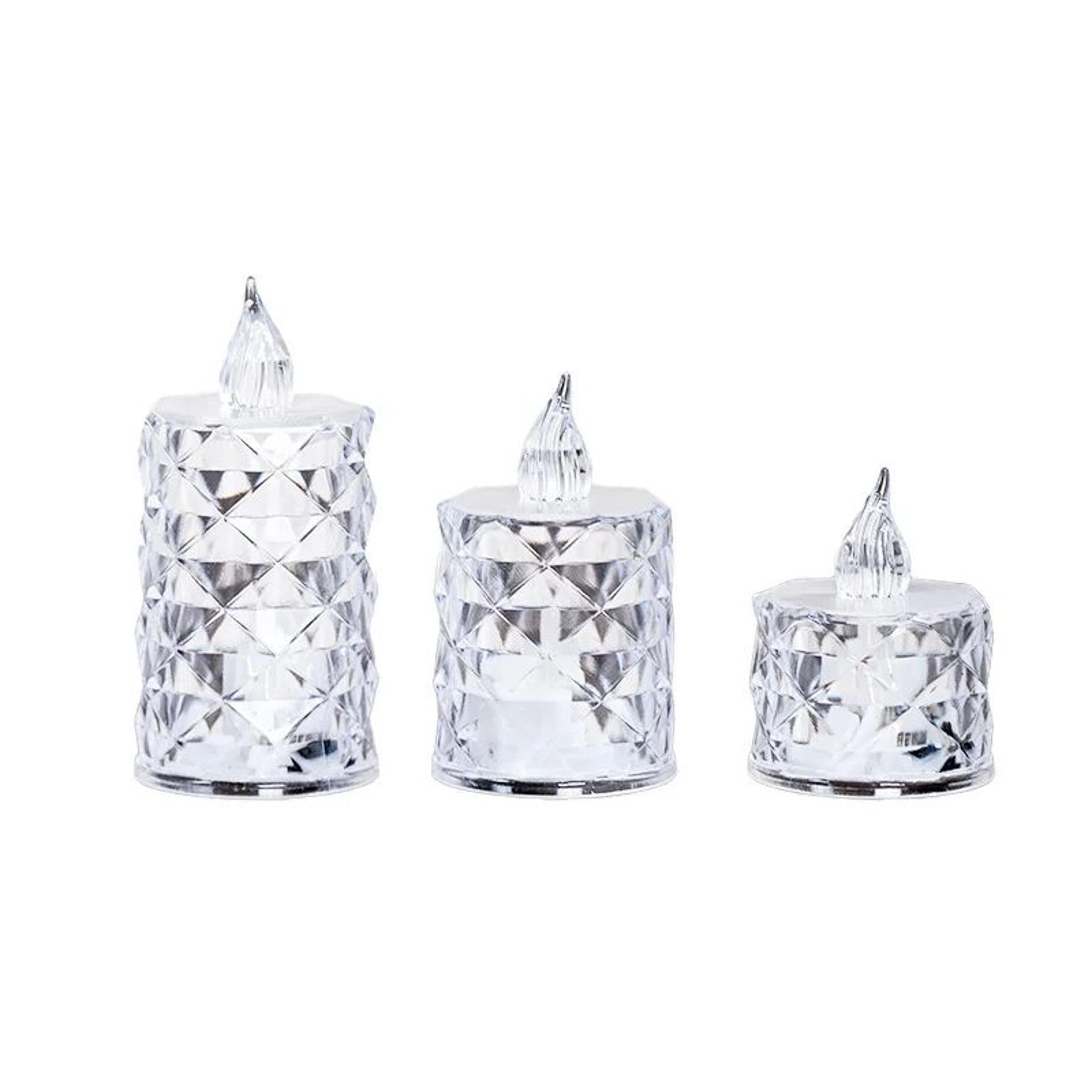 Battery Powered Flameless LED Candle Lights Set 4