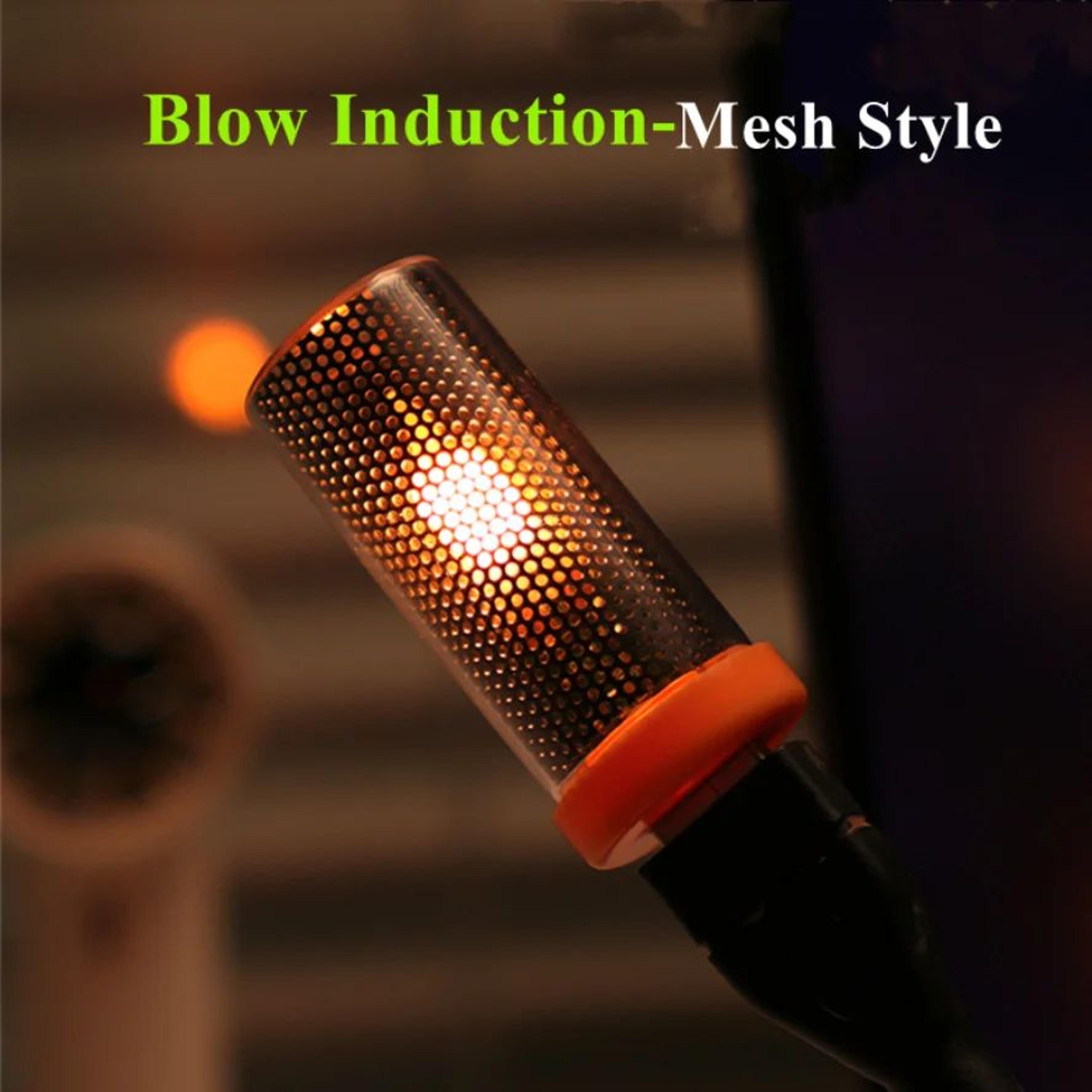 USB LED Flame Glass Night Light With Blow Control 10