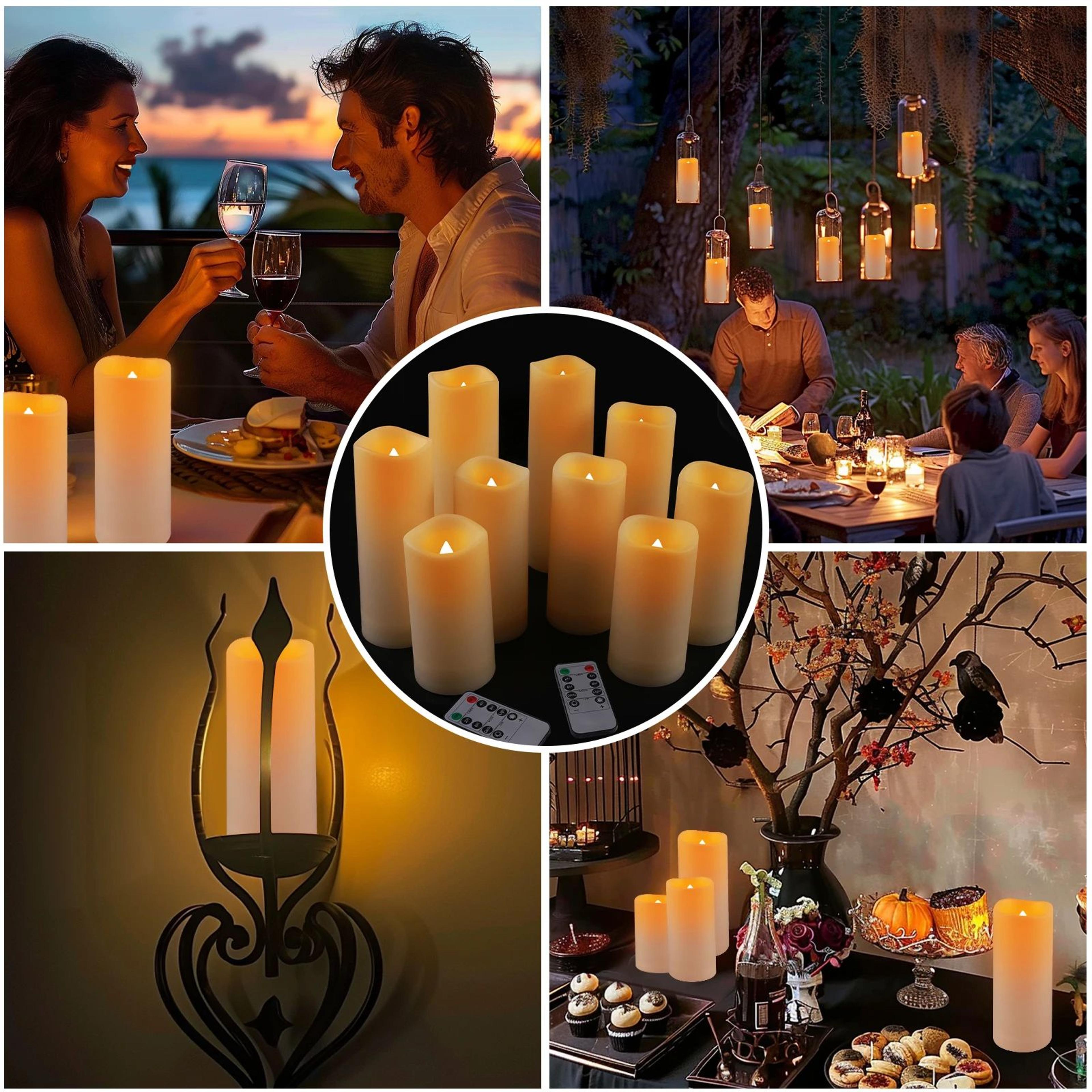 12 Or 24 Piece Waterproof Flameless LED Candles With Remote 5