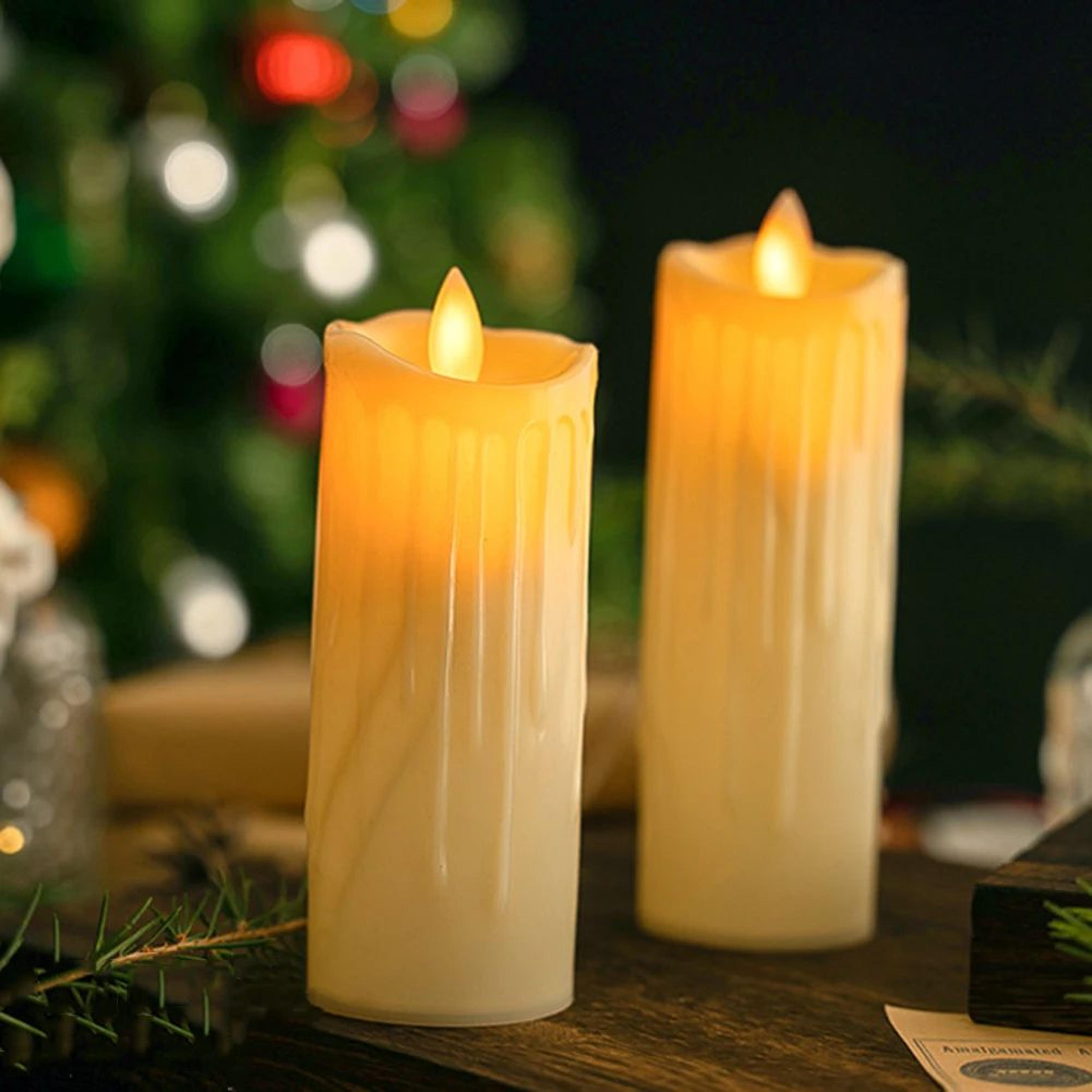 Flameless LED Flickering Candle Light Set 1