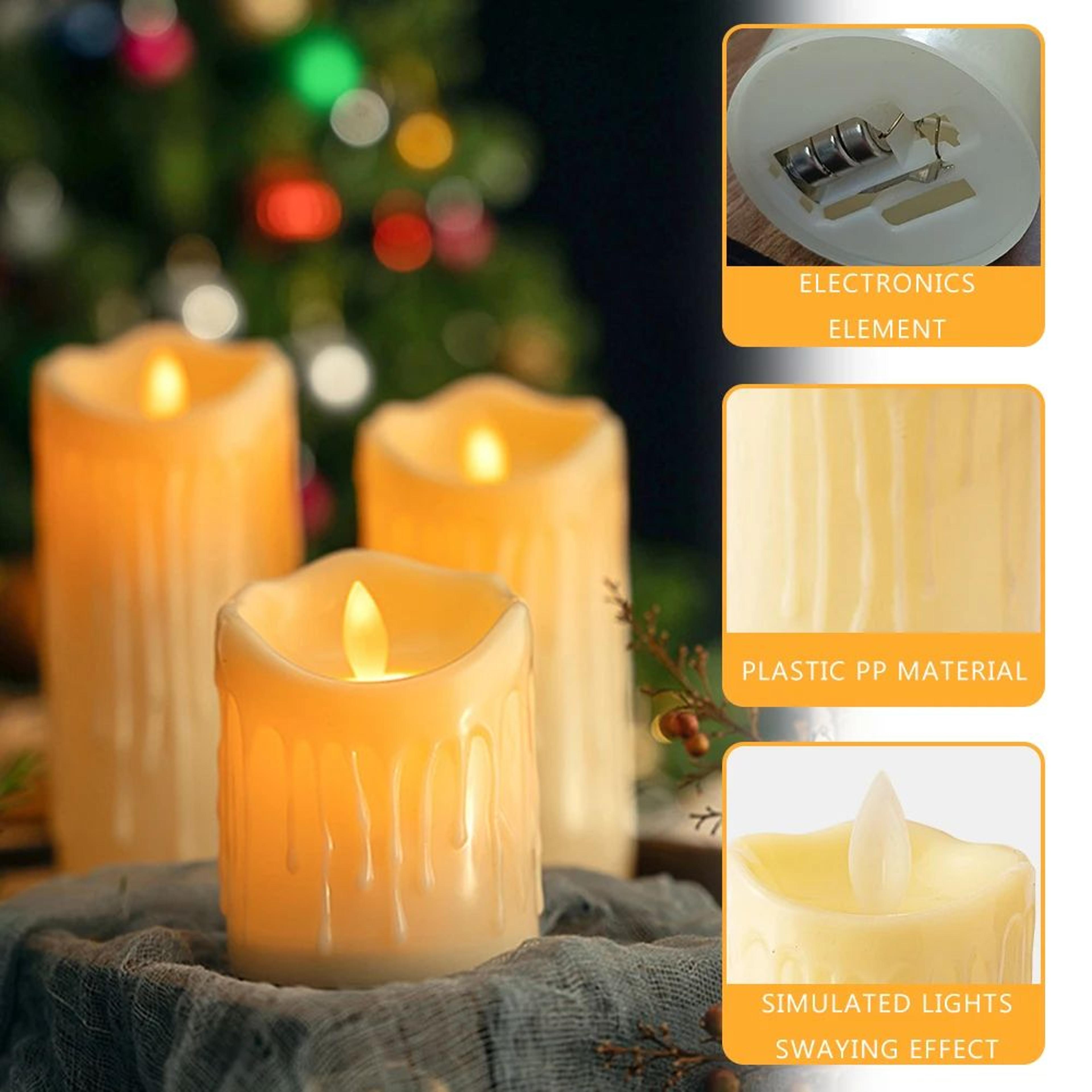 Flameless LED Flickering Candle Light Set 5
