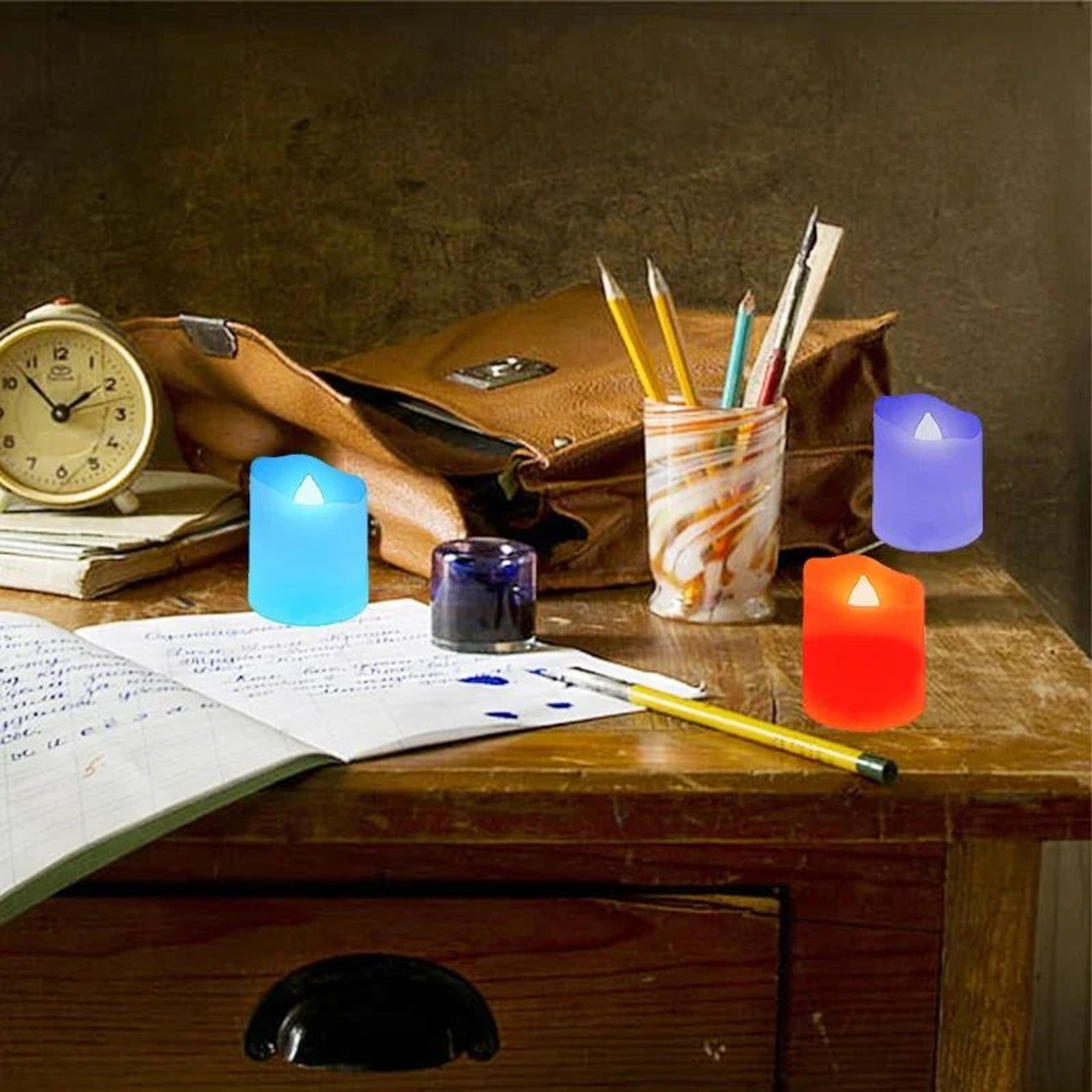 Rechargeable LED Flameless Tea Candles With Remote And Timer 13