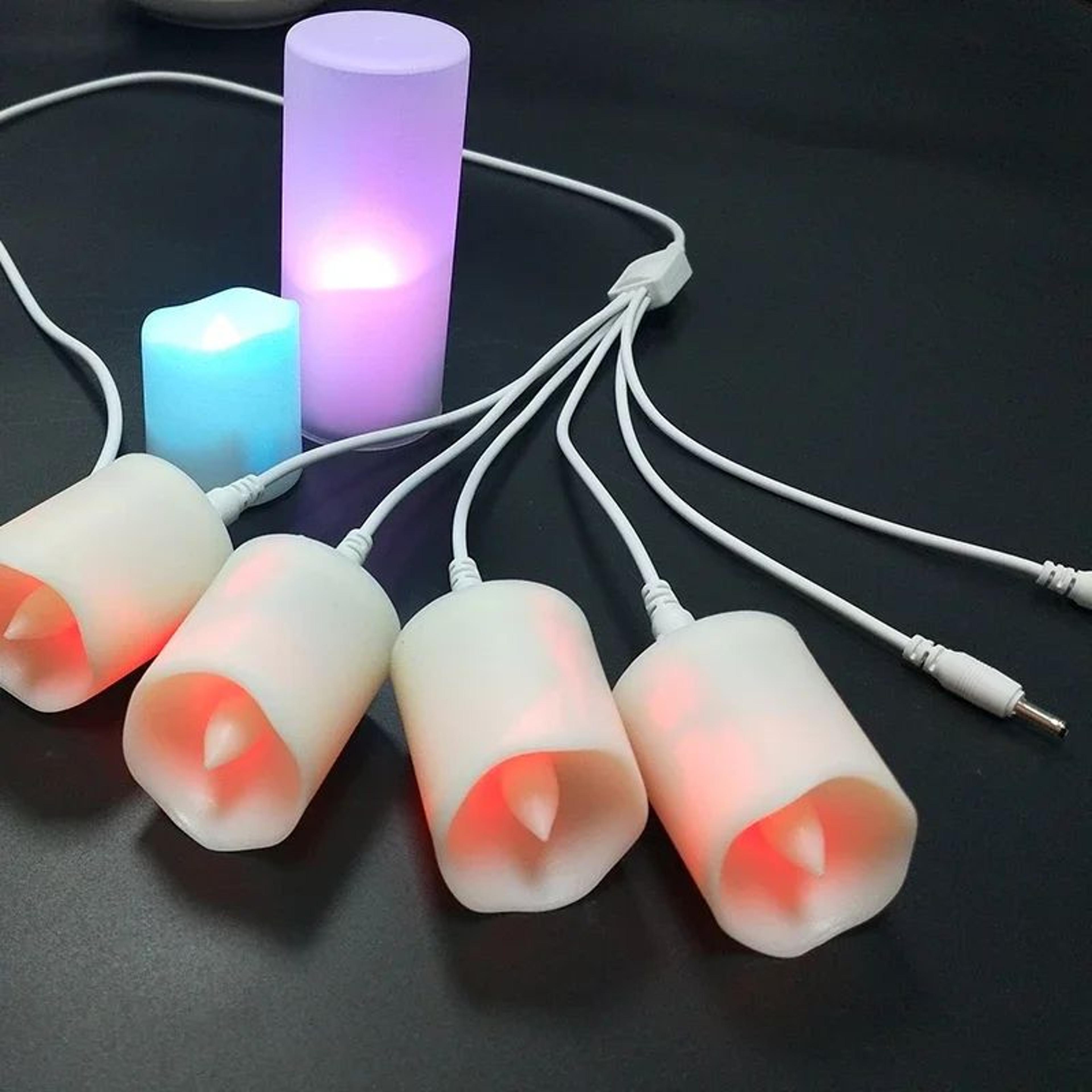 Rechargeable LED Flameless Tea Candles With Remote And Timer 18