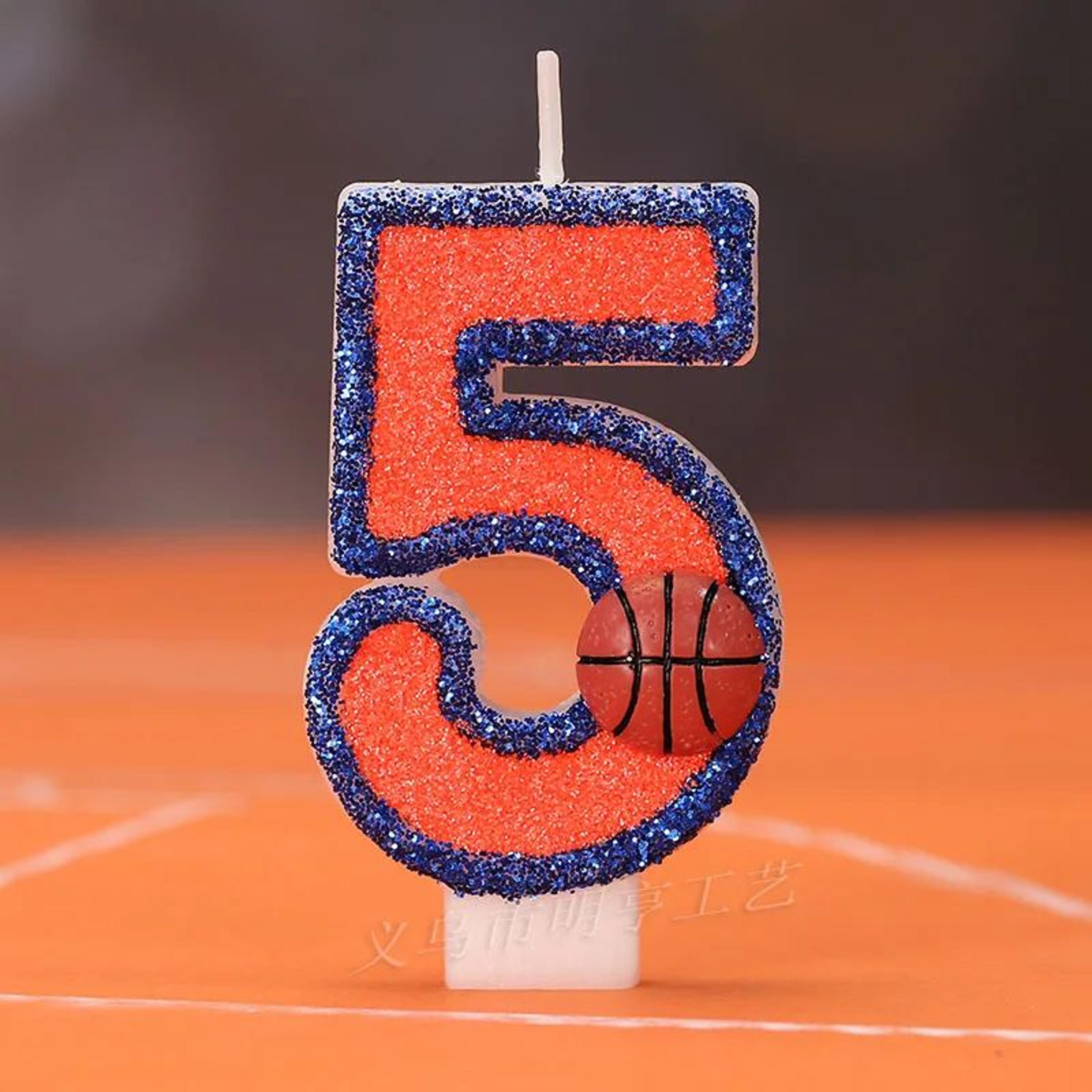 Basketball Number Birthday Cake Candle 10