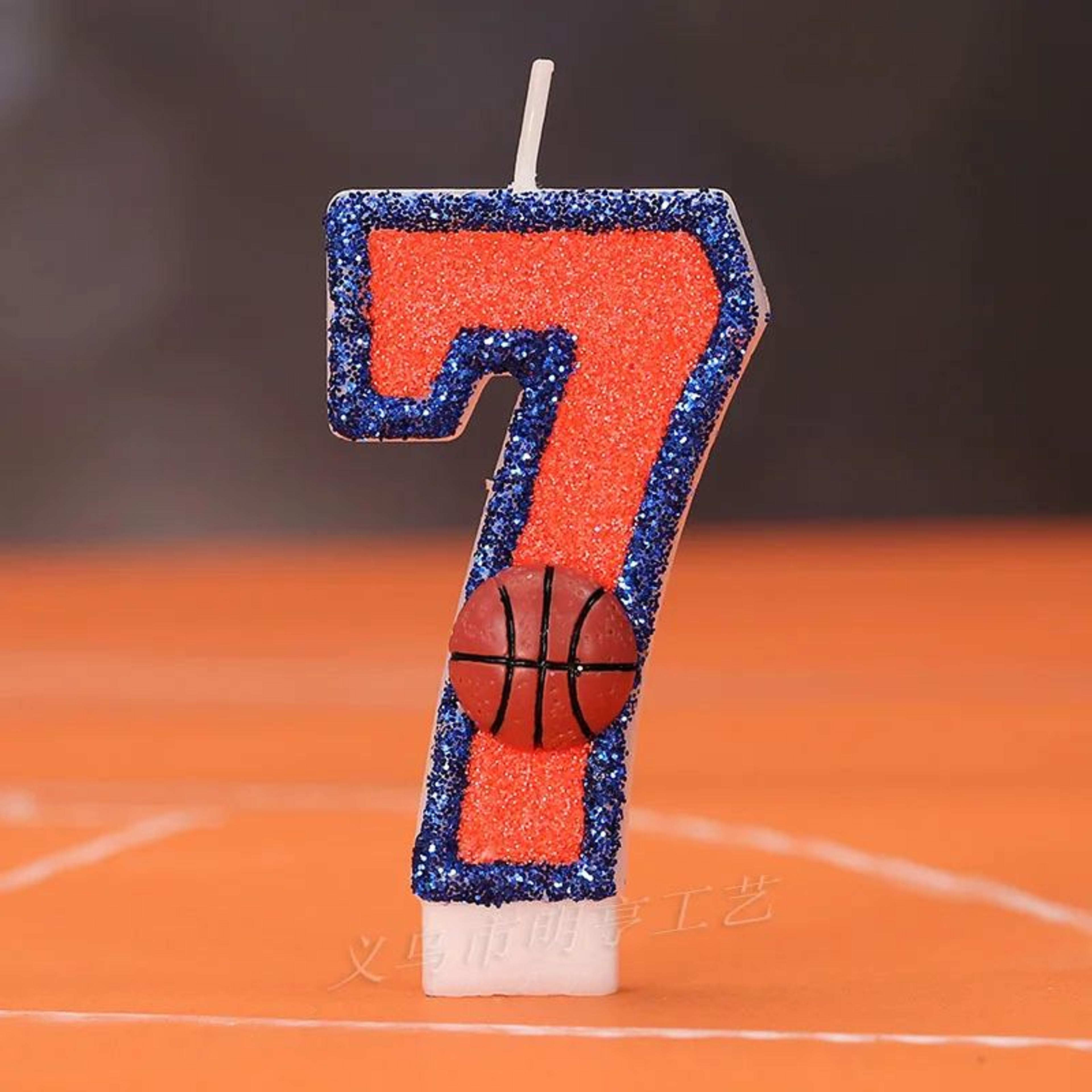 Basketball Number Birthday Cake Candle 12