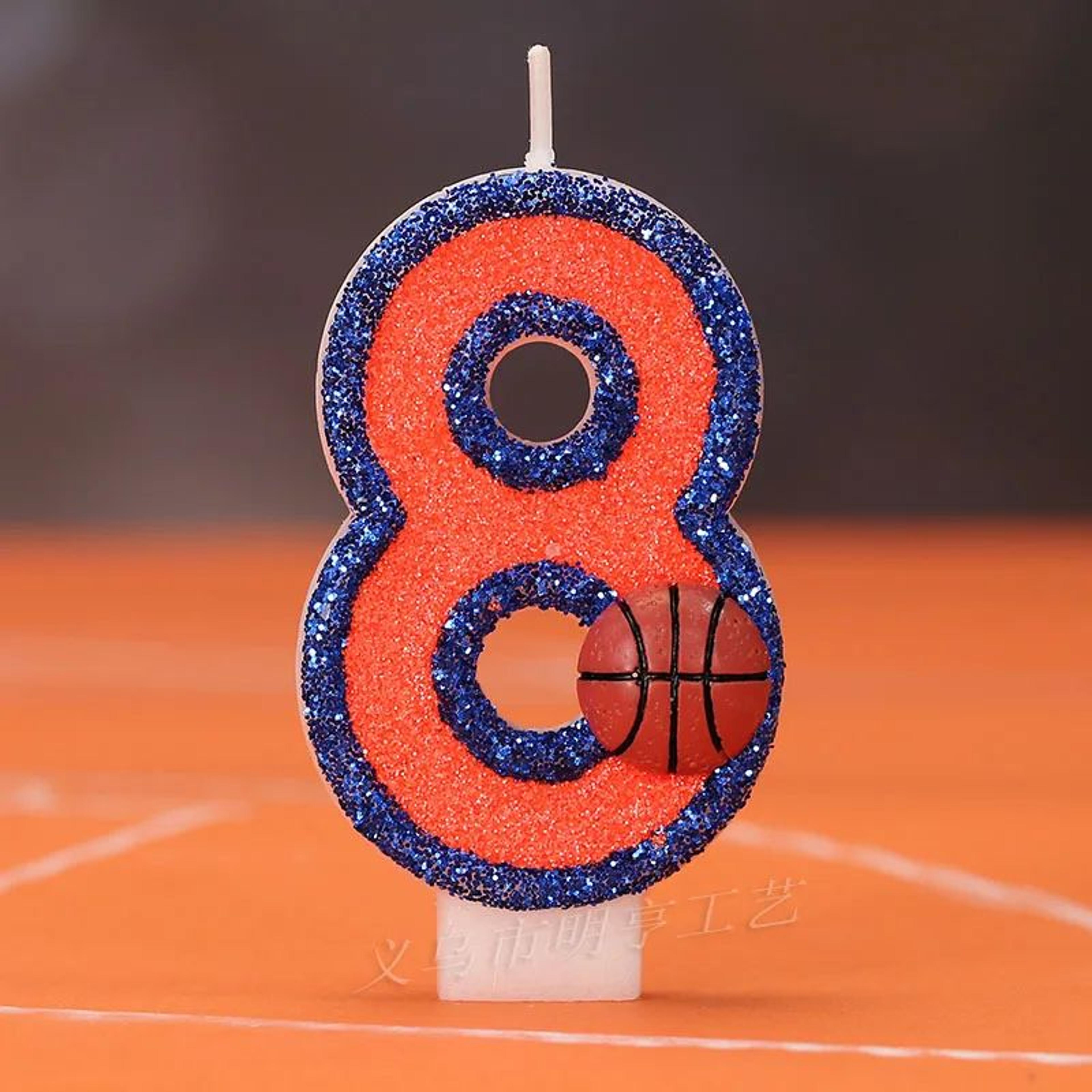 Basketball Number Birthday Cake Candle 13