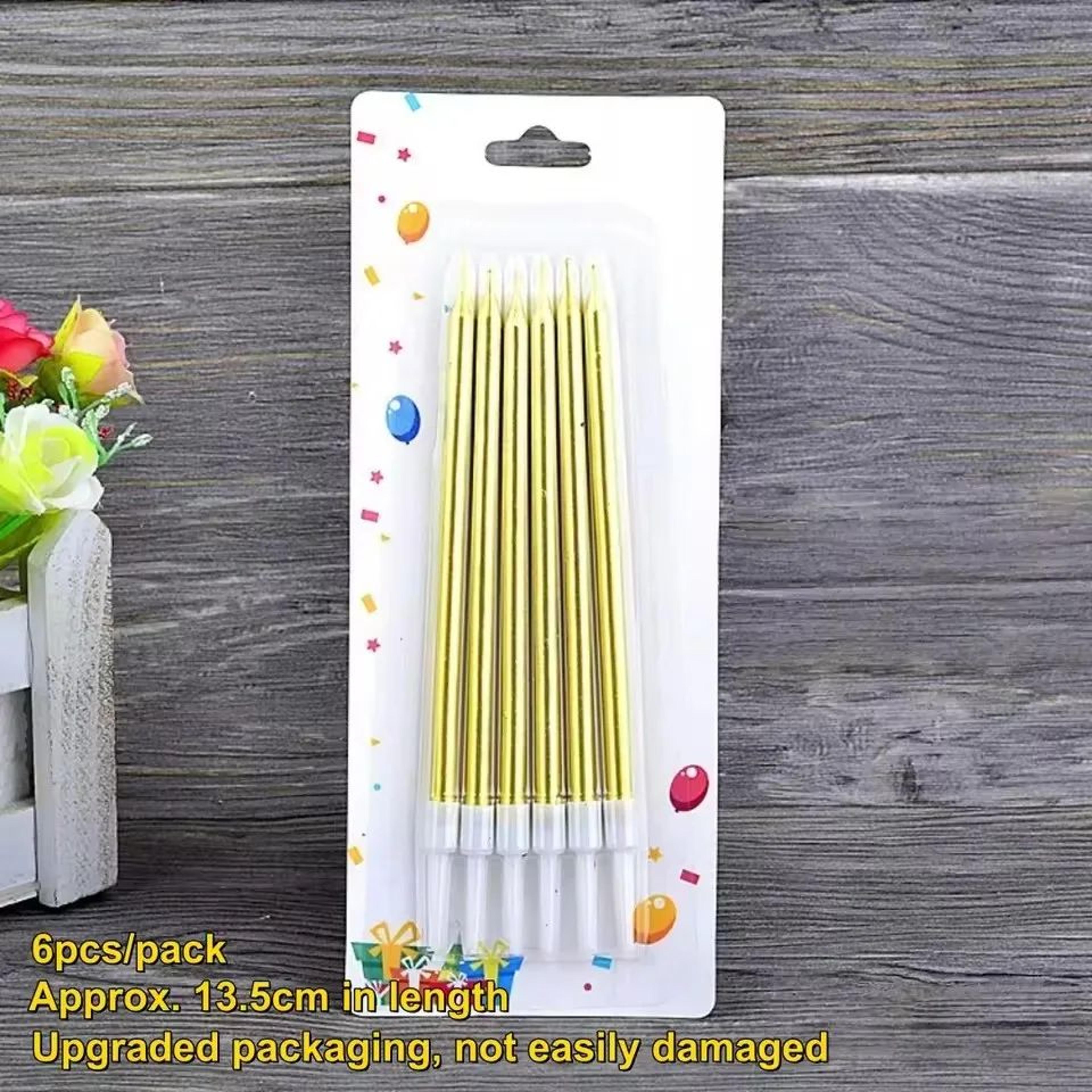 6 Piece Birthday Cake Candle Set For Cakes And Cupcakes 6