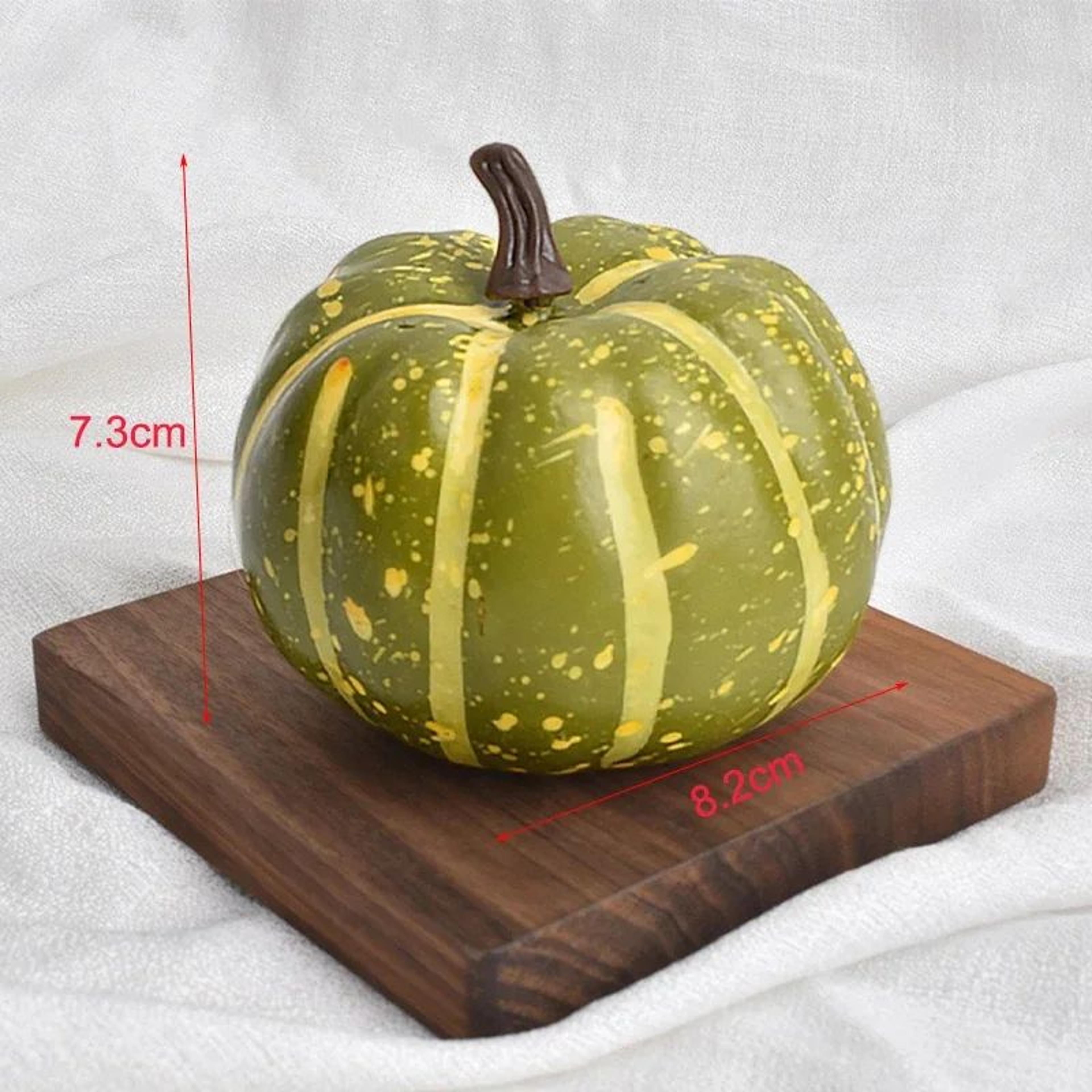 Pink And Green Decorative Foam Pumpkins For Fall And Halloween 8