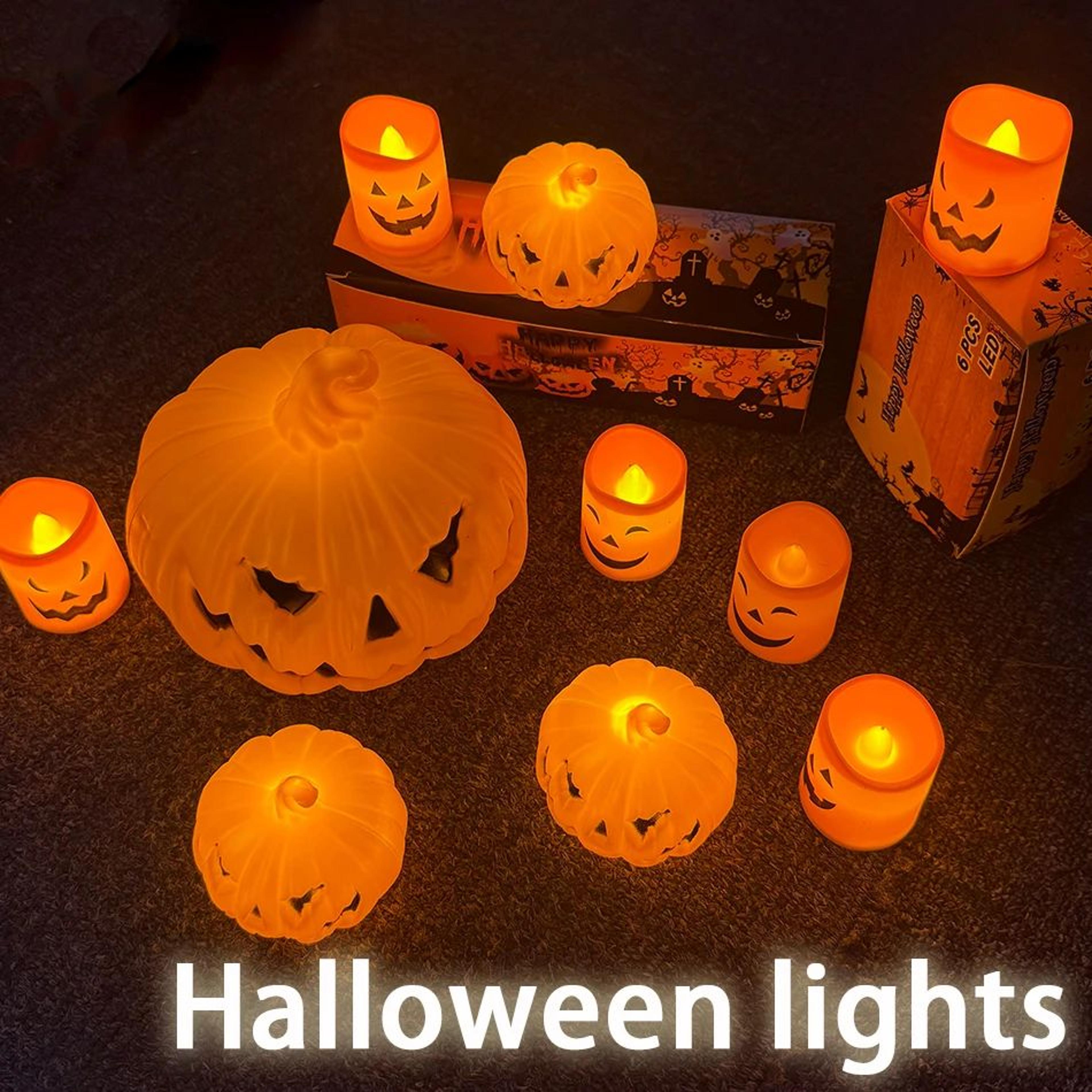 halloween pumpkin lantern led skull ghost face decorative lamp