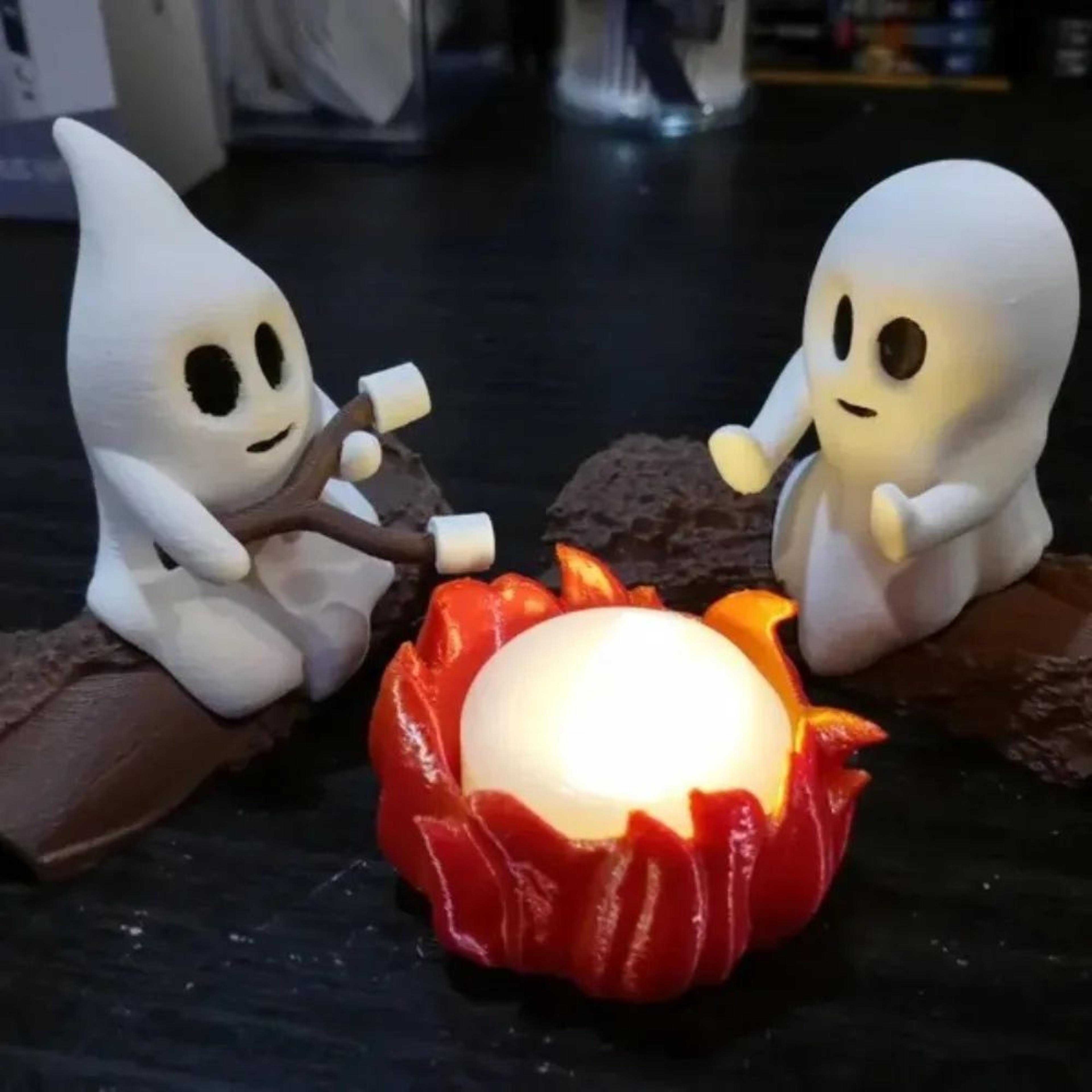 Halloween Ghost Campfire Decoration Set Haunted House Party Prop 3