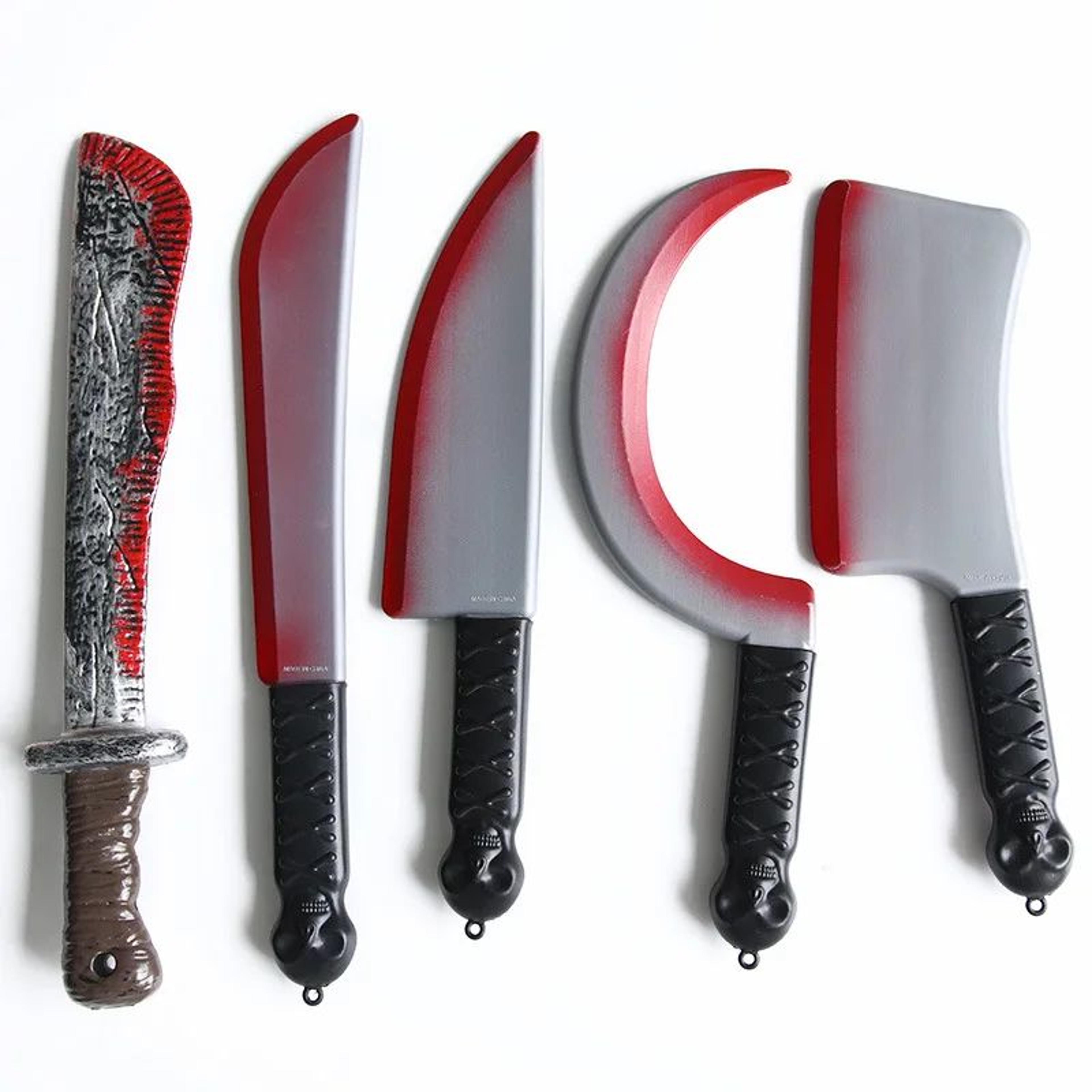 Halloween Bloody Plastic Knife Prank Prop 5
