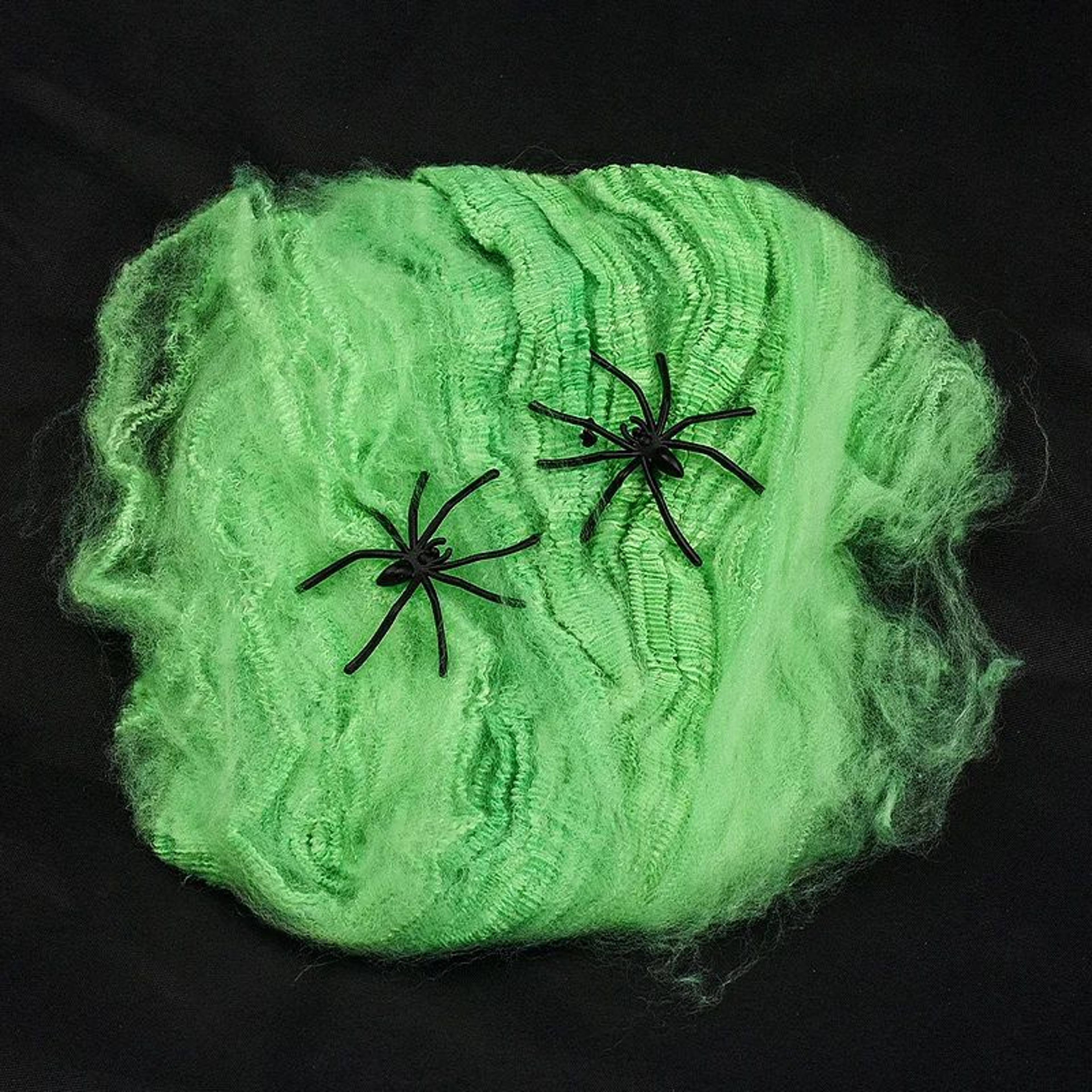 Stretchy Artificial Spider Web Halloween Decoration 8
