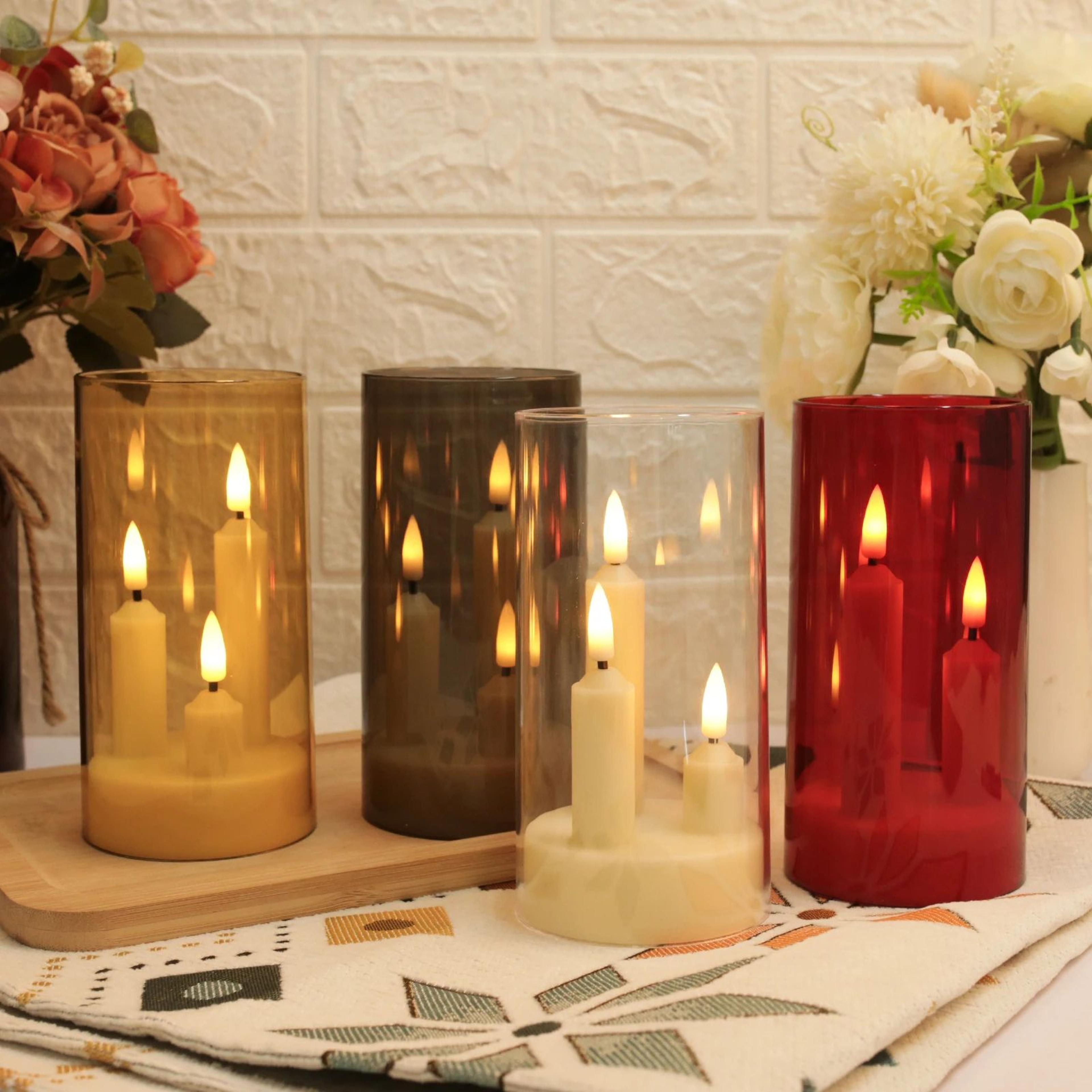 3 In 1 Flameless LED Taper Candle Set 5