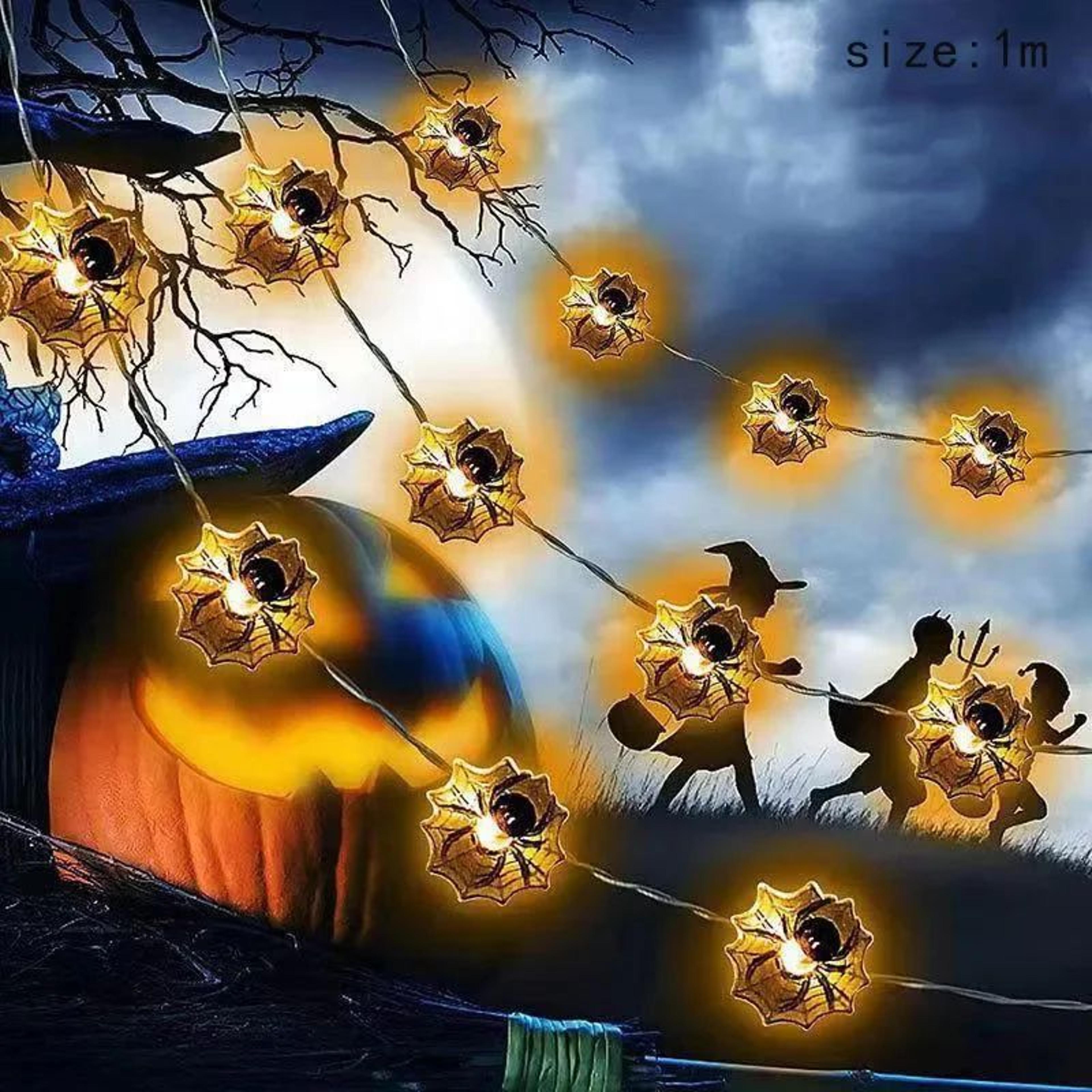 Halloween LED Pumpkin Skull String Lights 12