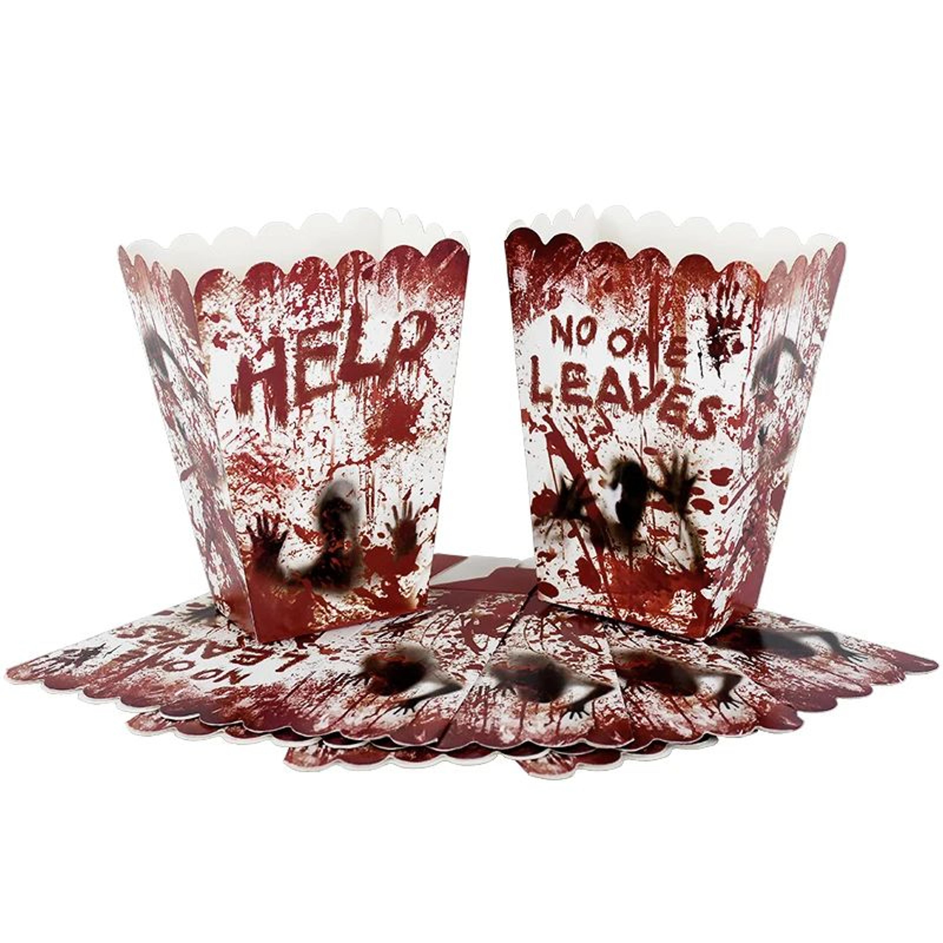 Halloween Bloody Handprint Disposable Party Tableware Set 3