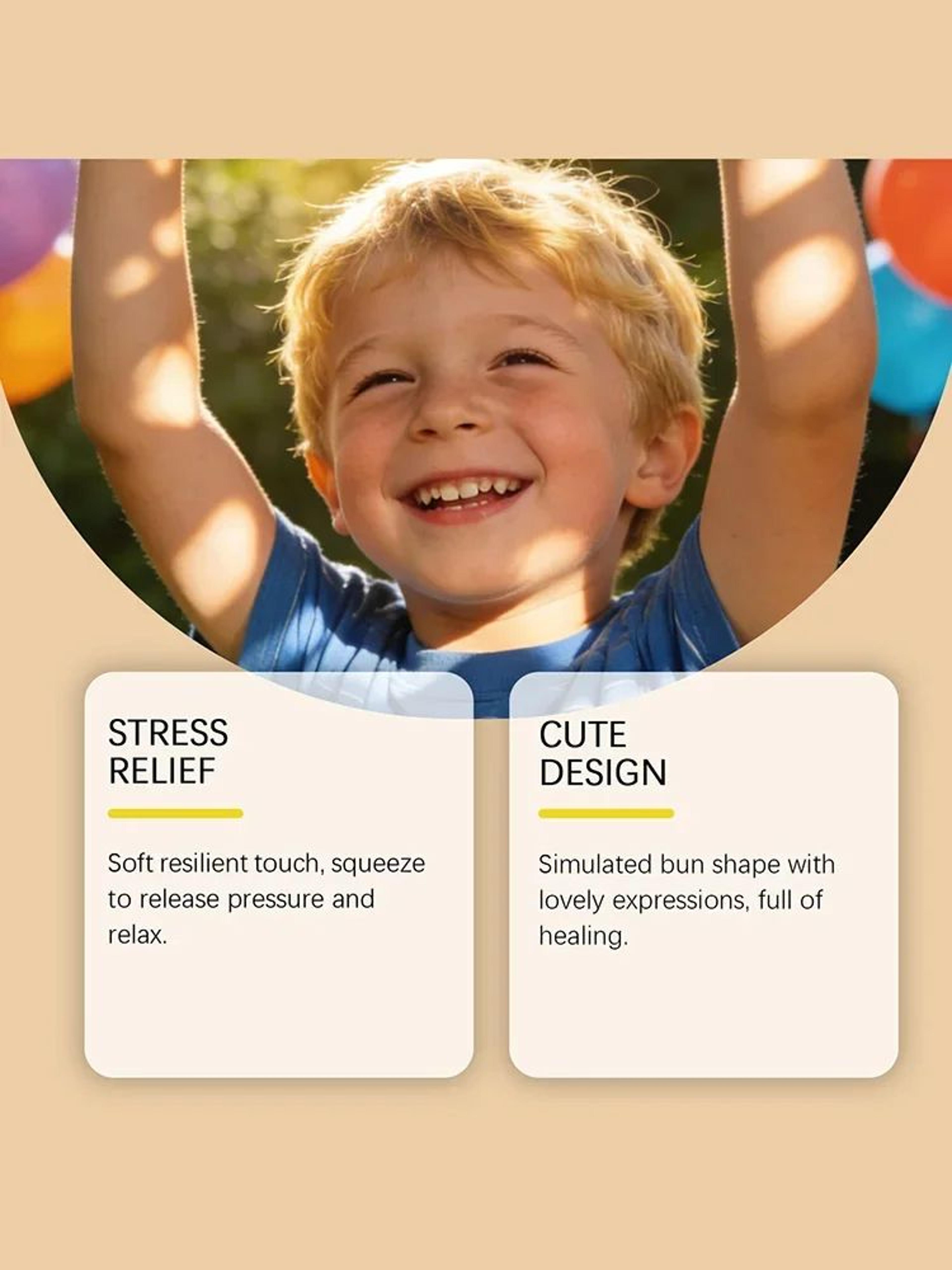 Simulation Dumpling Squishy Stress Relief Toy Slow Rebound Squeeze Ball 2