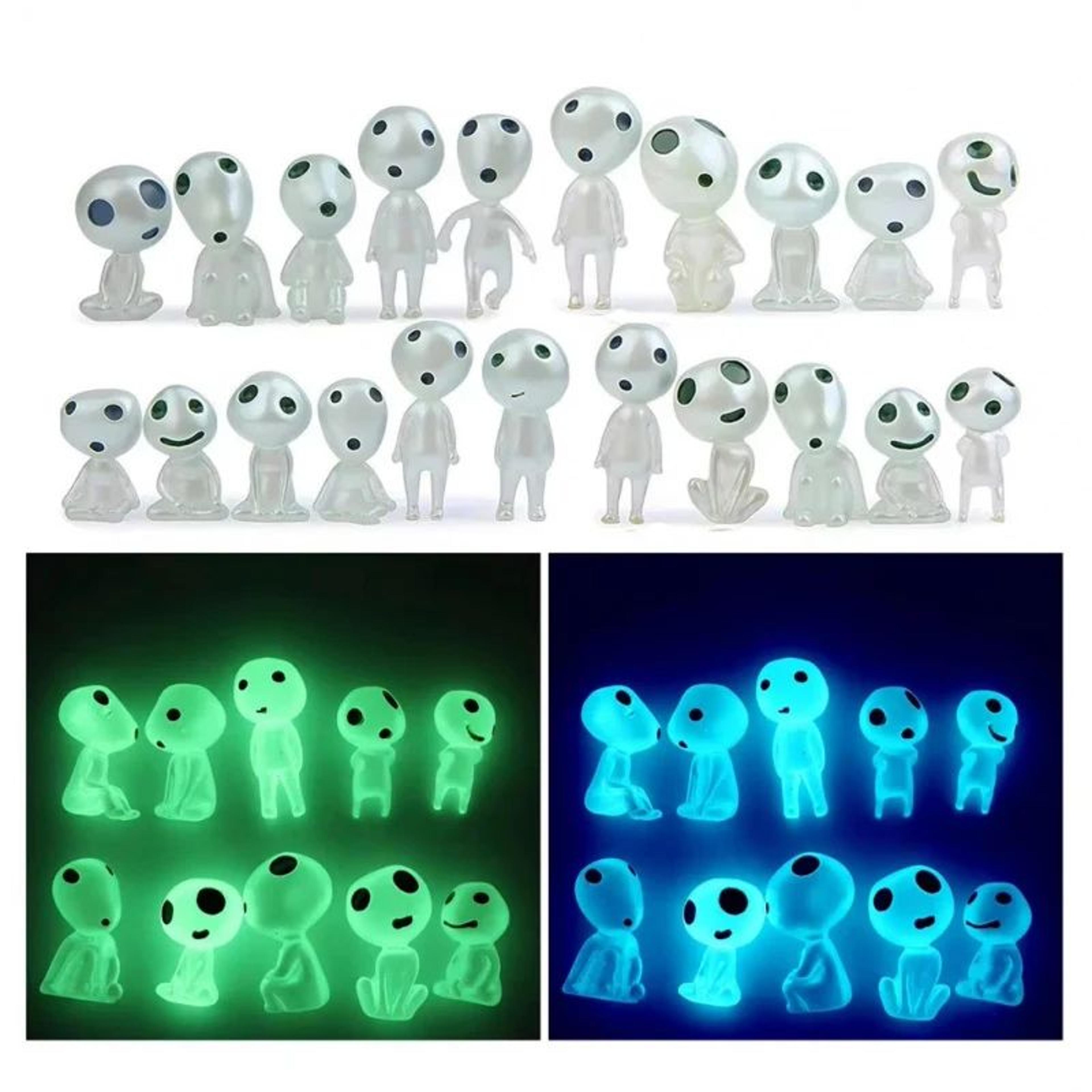 10Pcs Glow In The Dark Mini Ghost Garden Decor 1