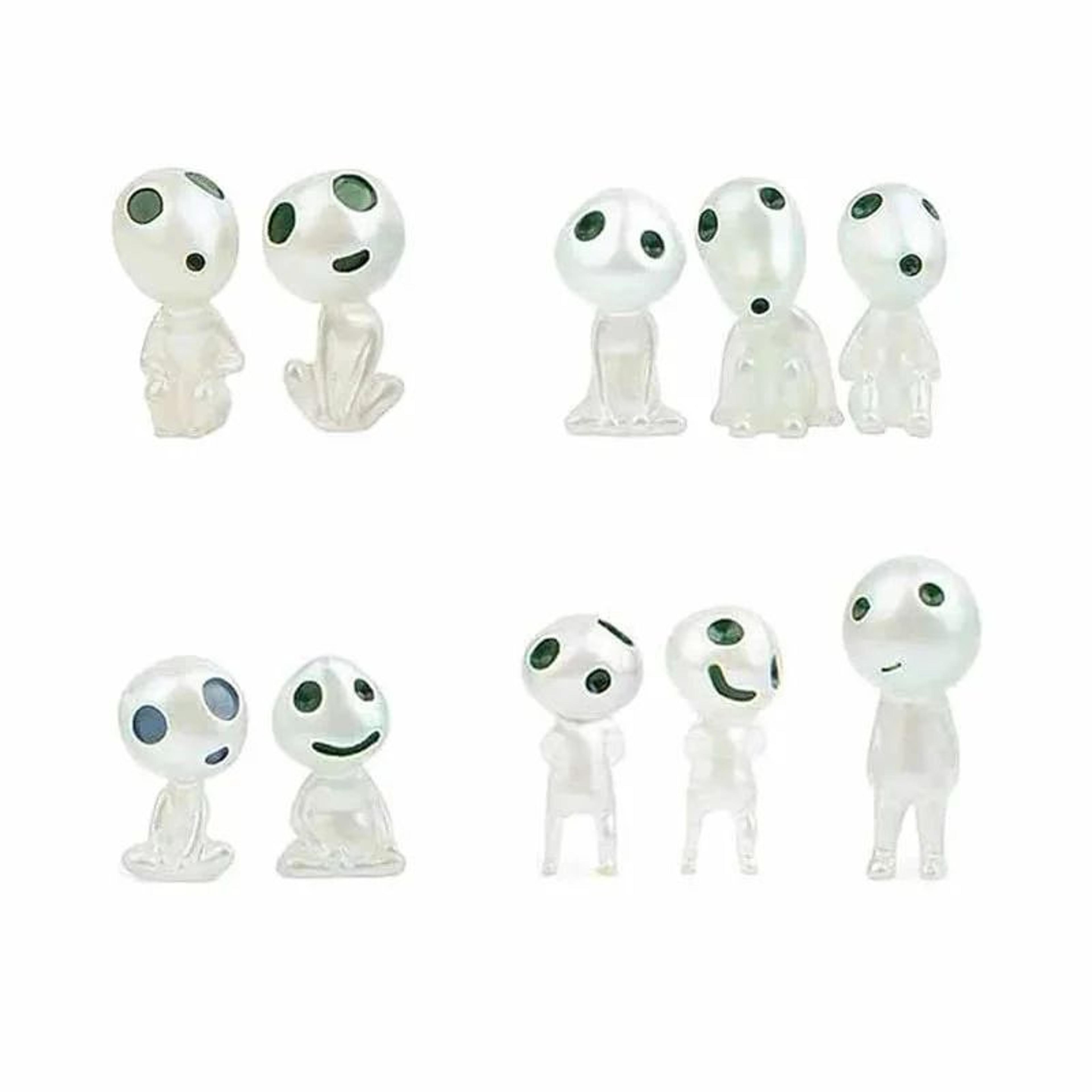 10Pcs Glow In The Dark Mini Ghost Garden Decor 4