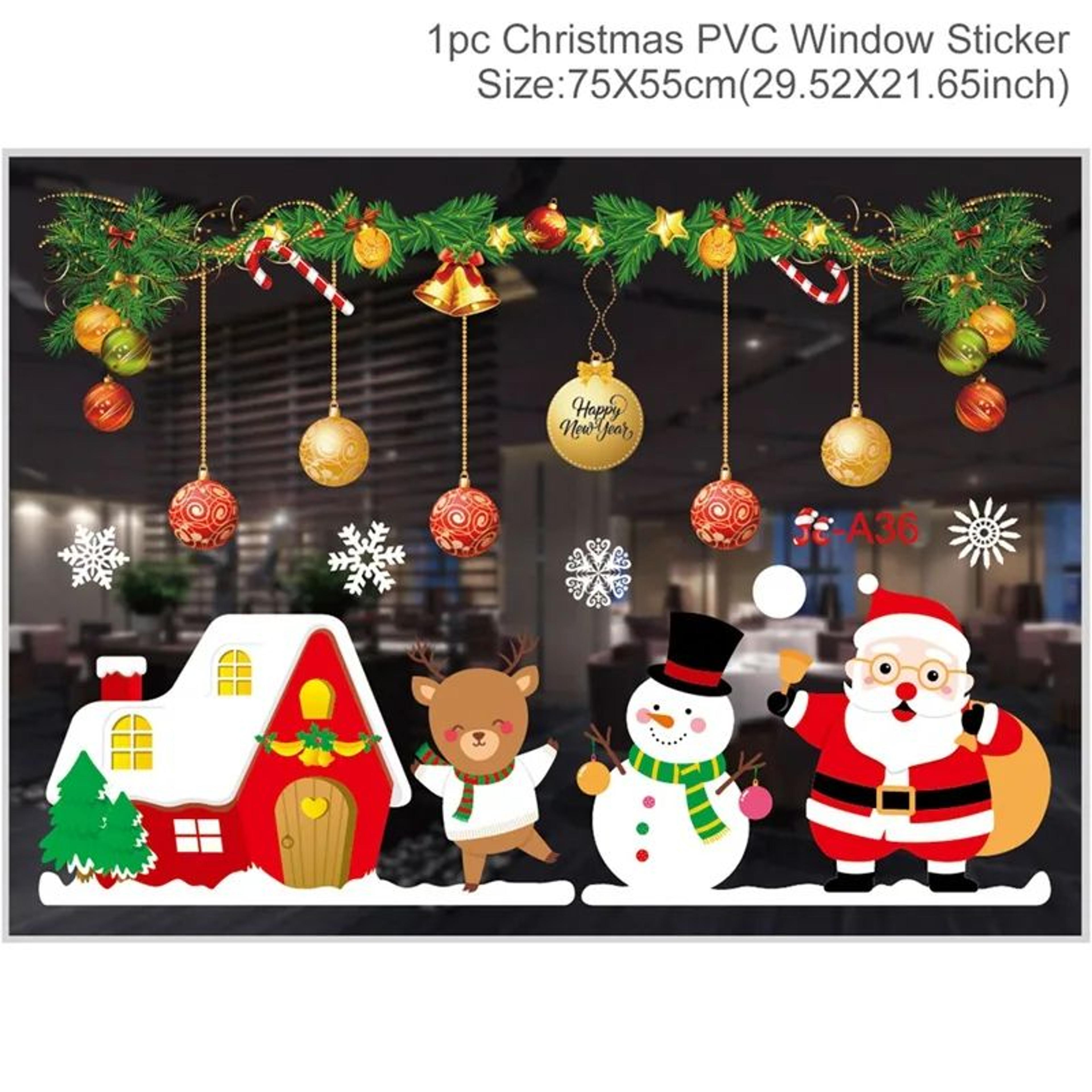 Christmas Window Wall Stickers Holiday Decals 15