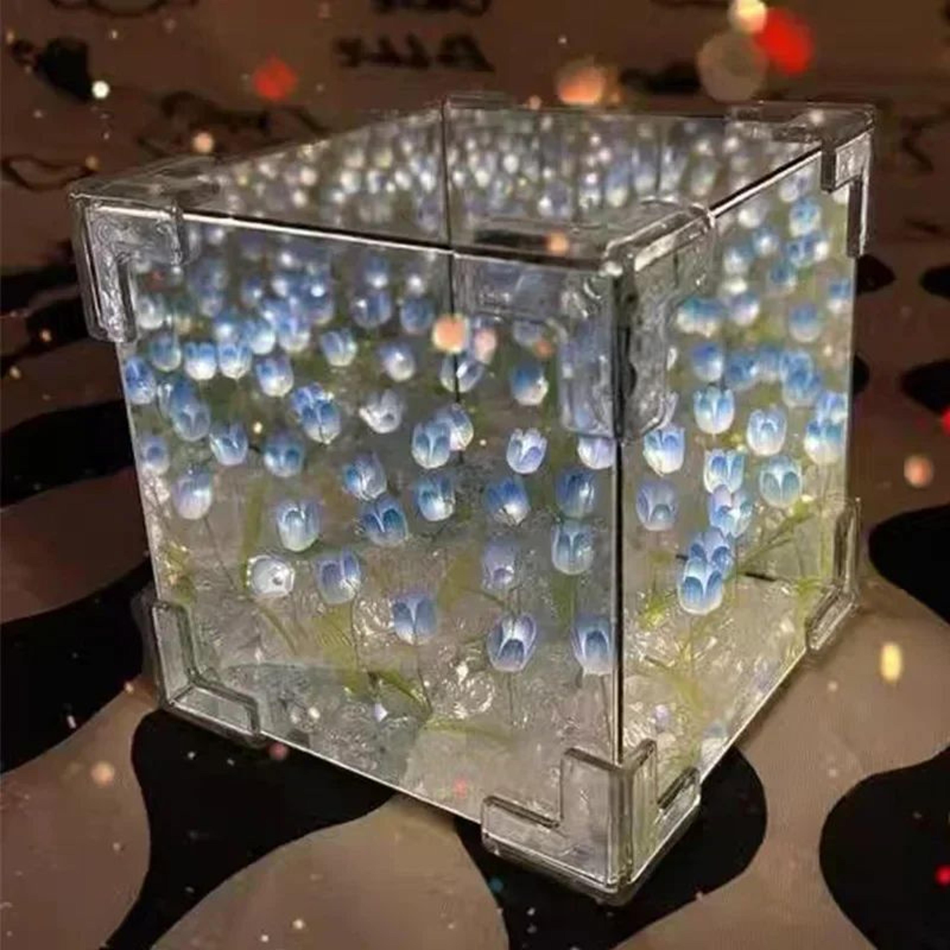 DIY Tulip Flower Cube Night Light Craft Kit 7