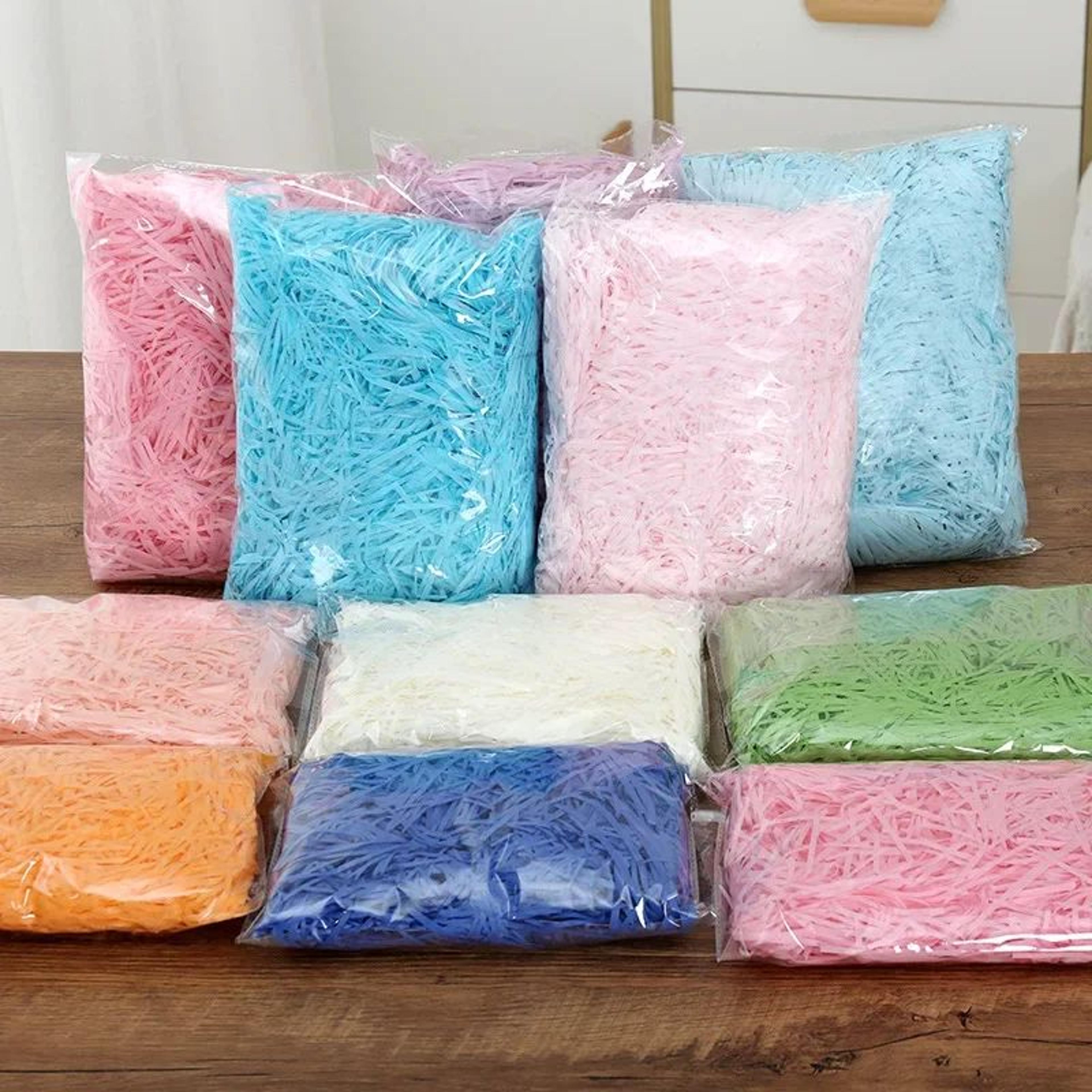 Multicolored Raffia Paper Shreds Gift Box Filler 1
