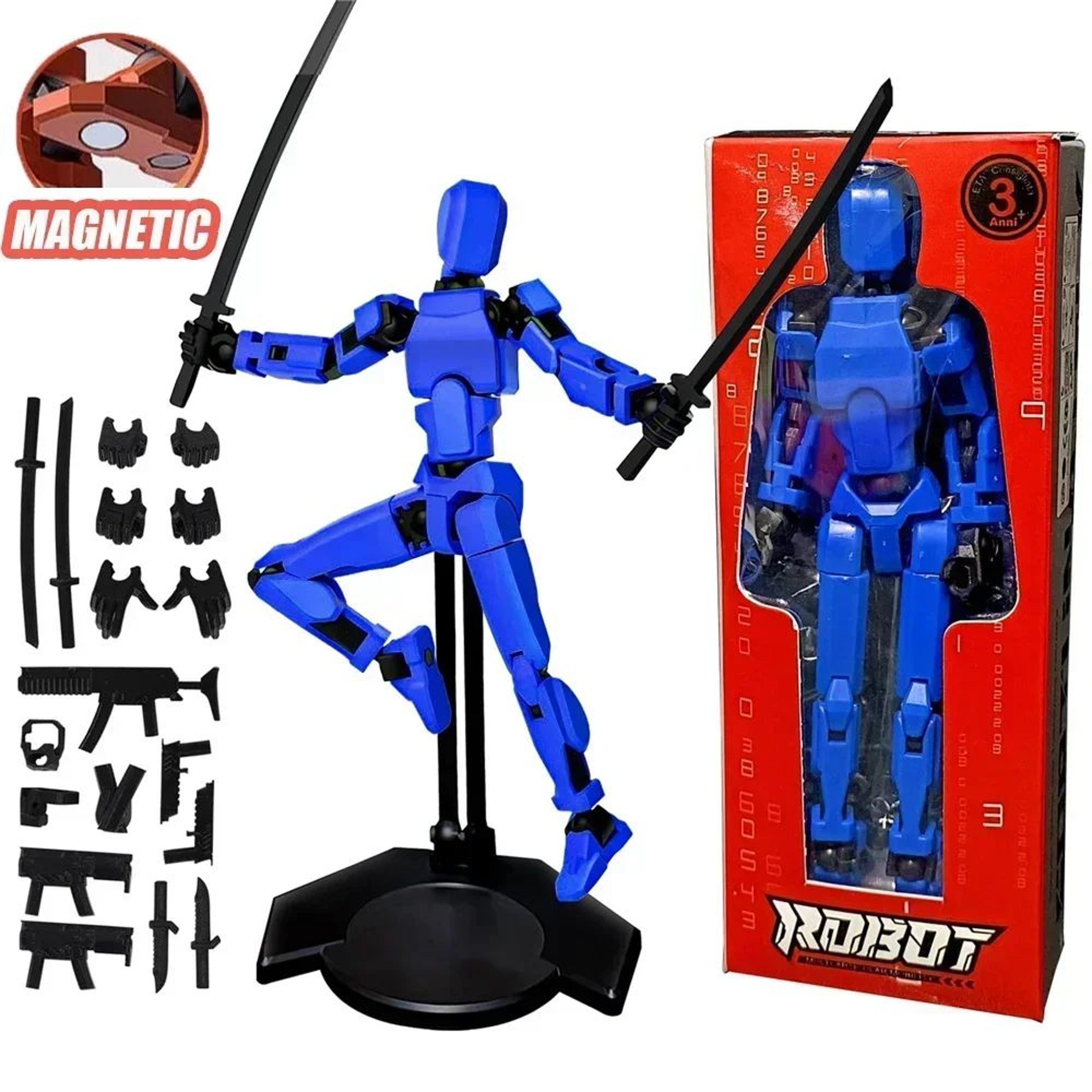 Titan T13 Lucky13 Movable Robot Action Figure With Stand 7