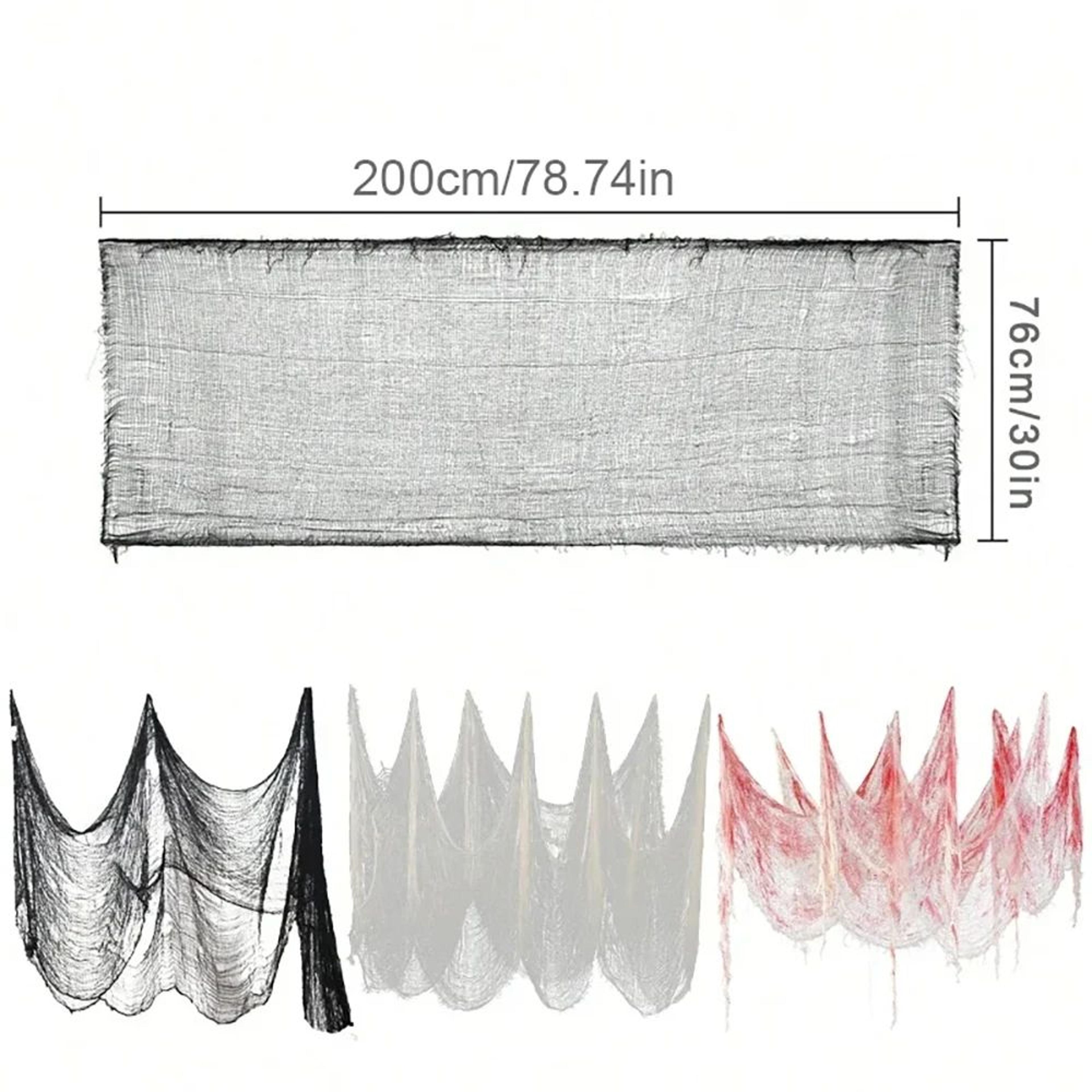 Halloween Bloody Gauze Horror Door Curtain Decoration 5