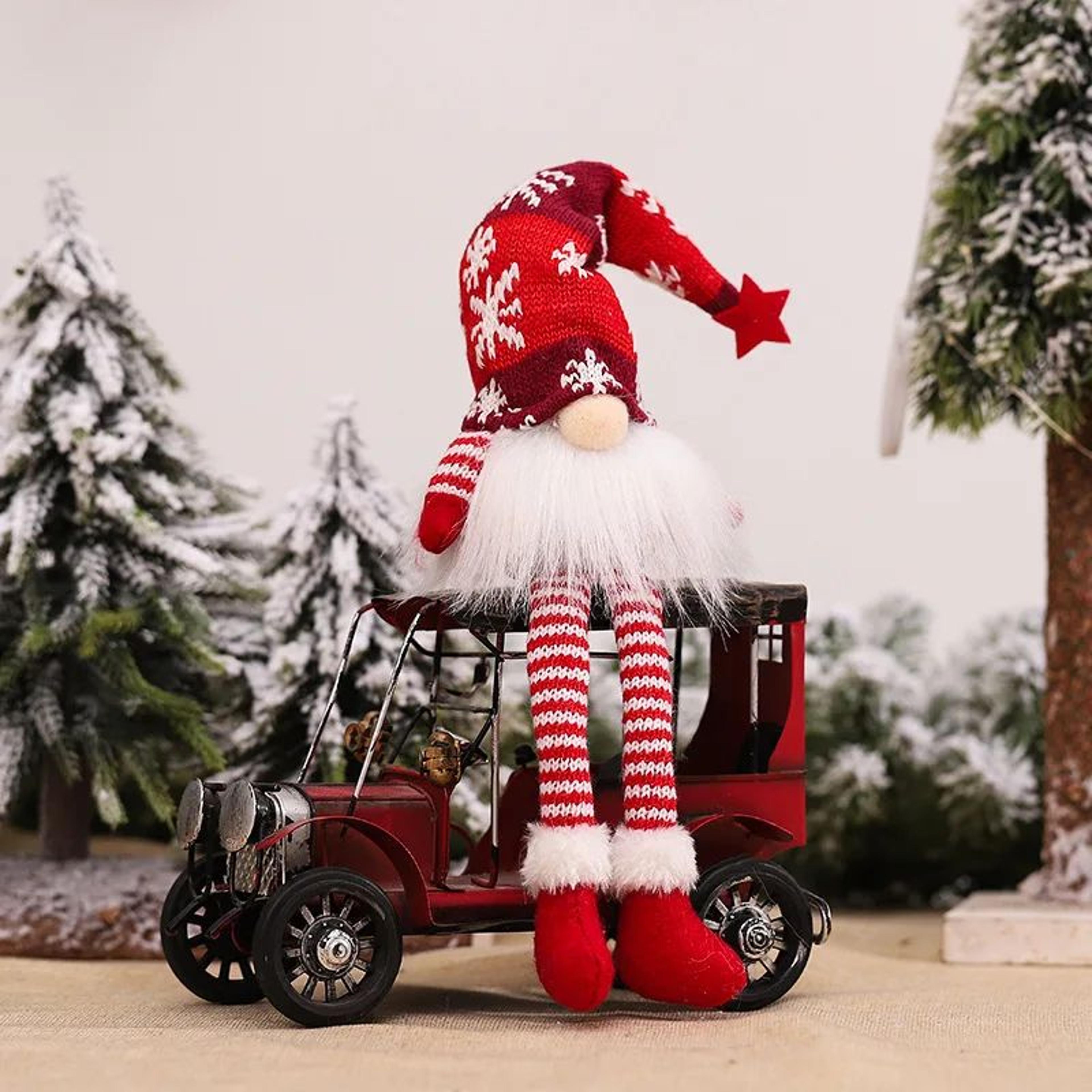 LED Lighted Faceless Christmas Gnome Elf Plush Doll 9