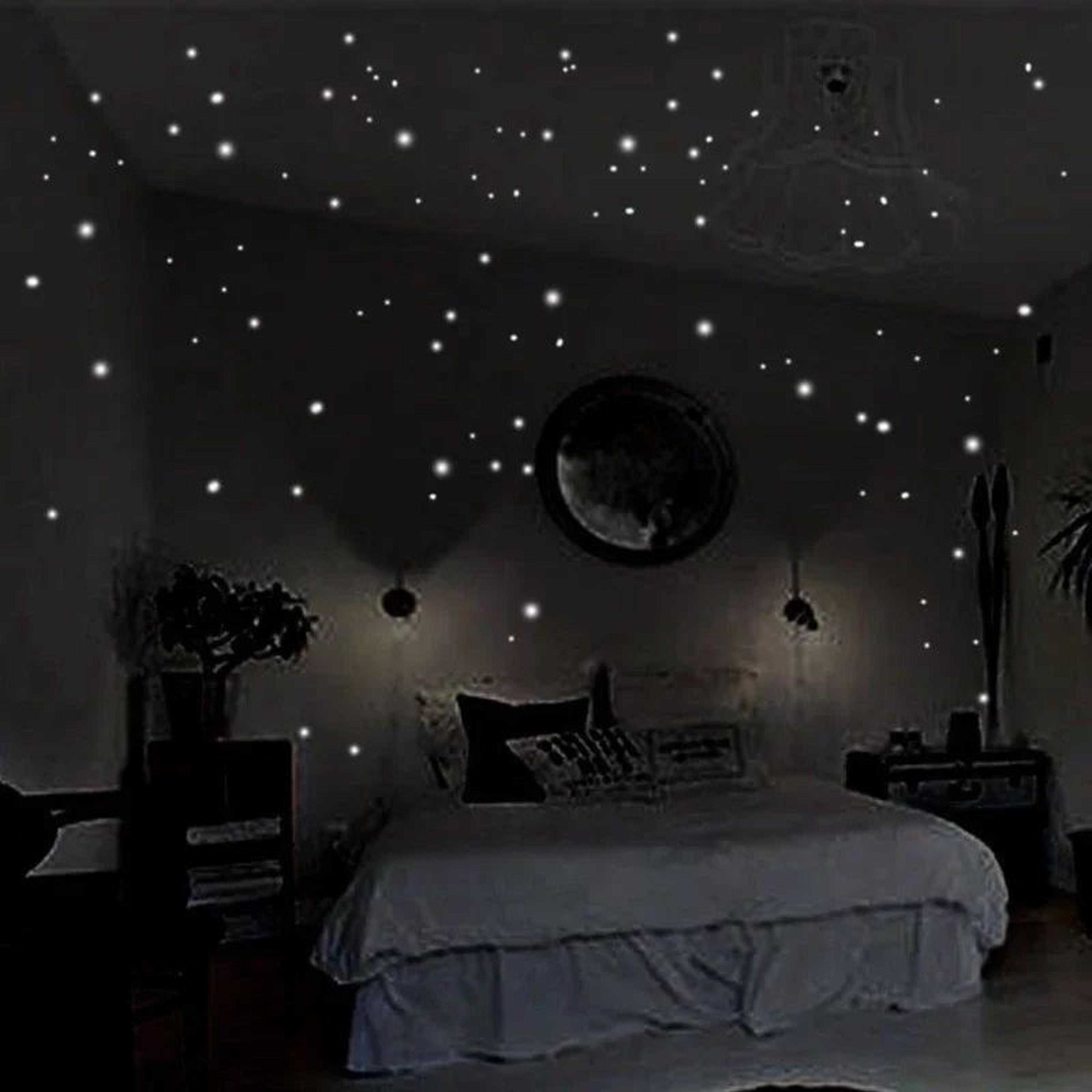 407pcs glow in the dark star wall stickers set
