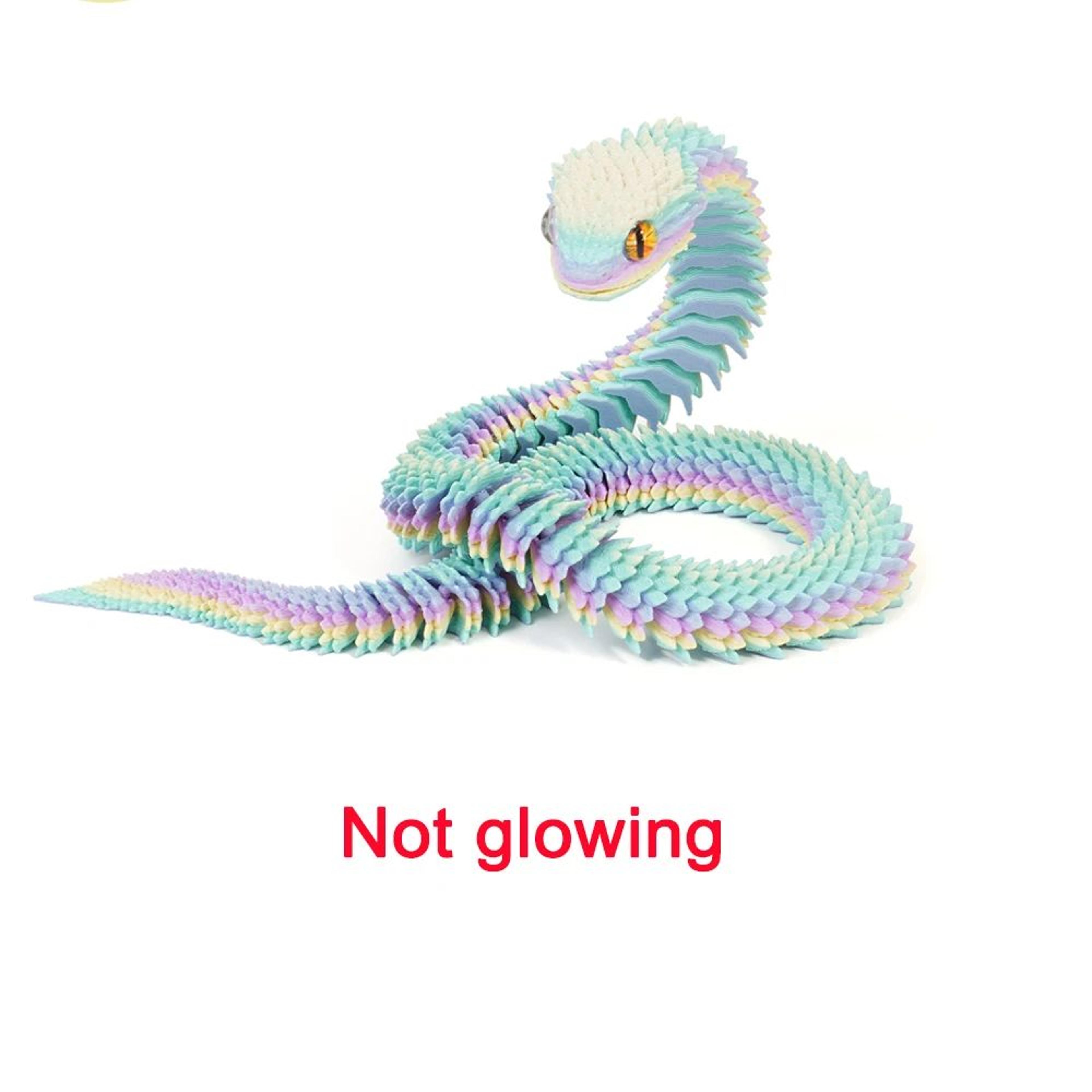 3D Printed Luminous Articulated Snake Desk Decor 9