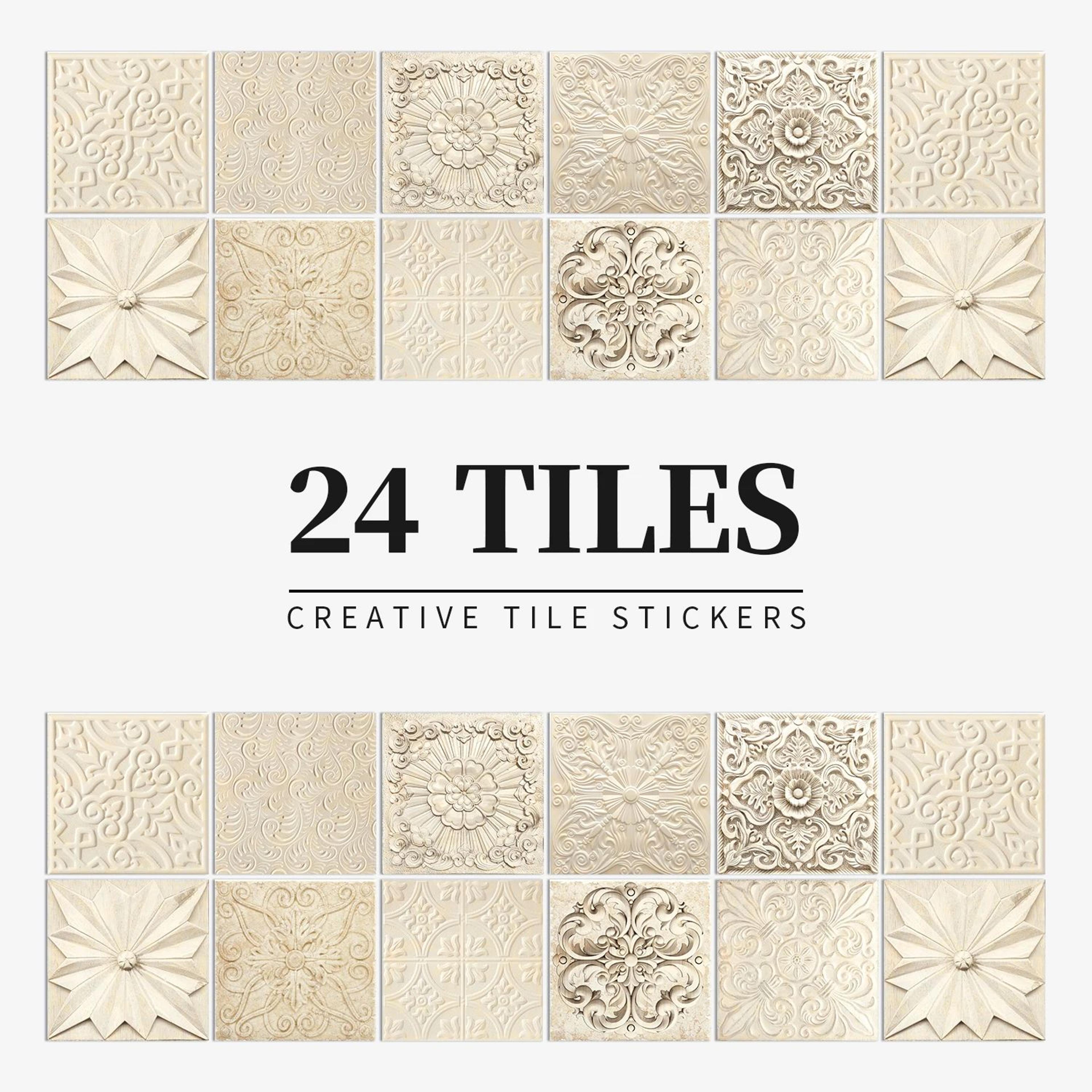24PCS Self Adhesive Waterproof Tile Wall Stickers 9